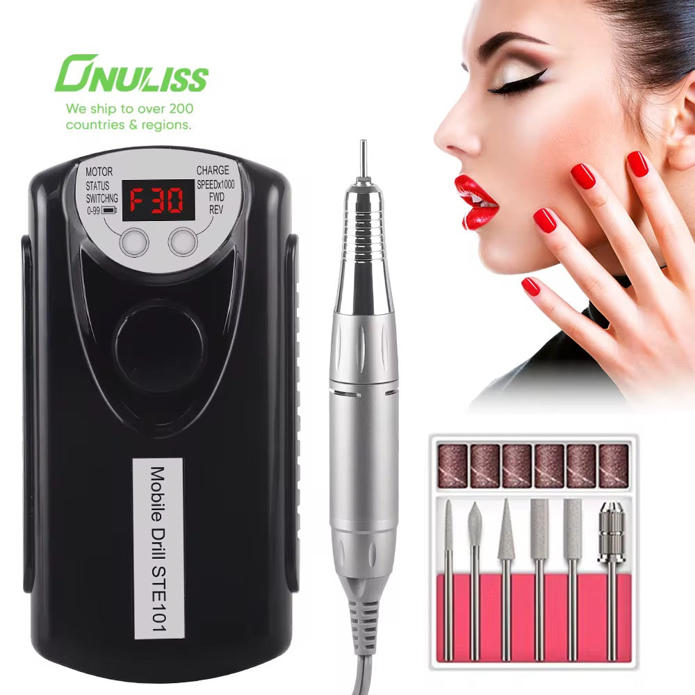 Nail Drill Machine | 30000 RPM SPEED | 2000 MAH Battery | Only White Color