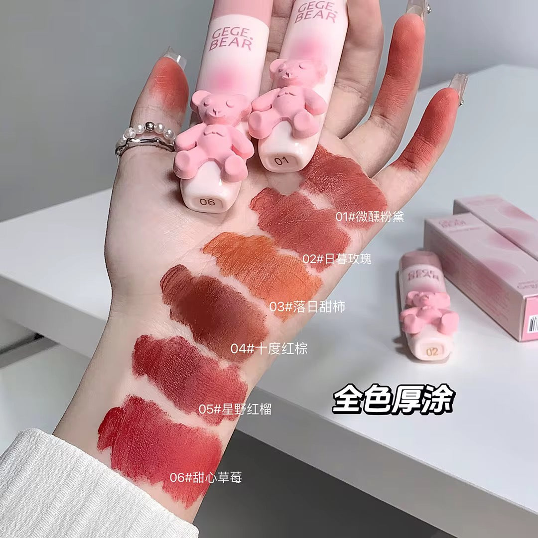 GegeBear Kawaii Teddy LipGlaze | Velvet Mud Matte