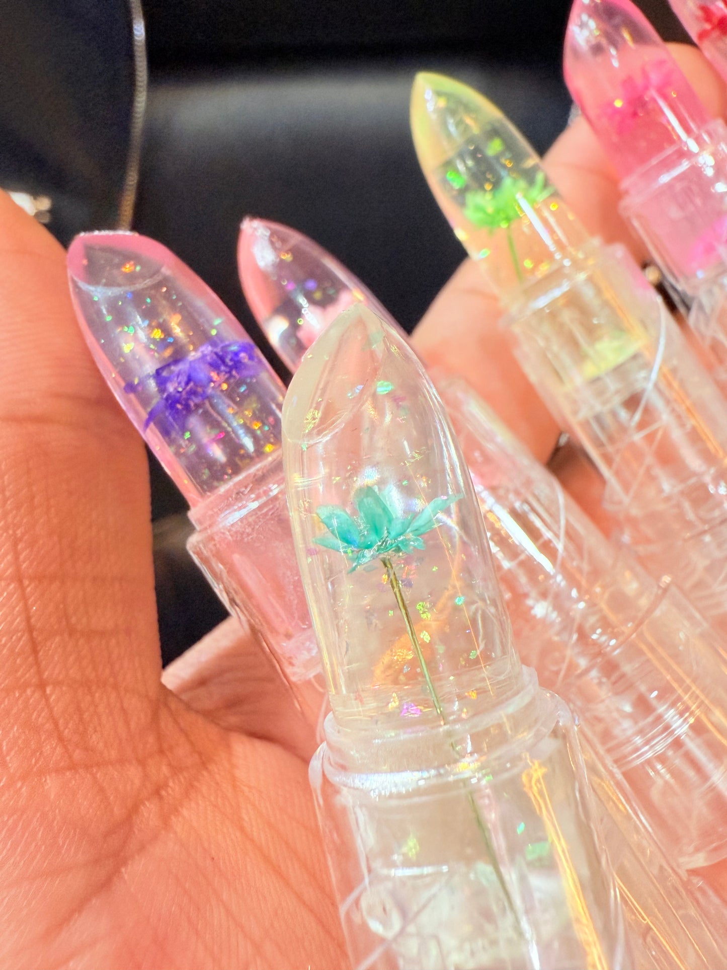 Flower Jelly Lipsticks | Wholesale Pack 24pcs | Magic Pink | Kawaii