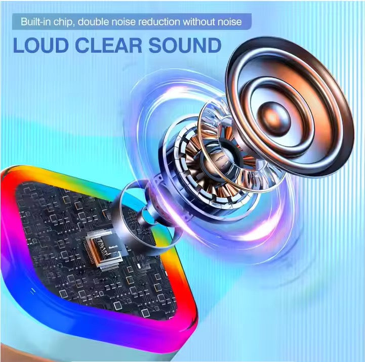 AI Karaoke Speaker + Wireless Mic — Glow, Flow, and Sing!