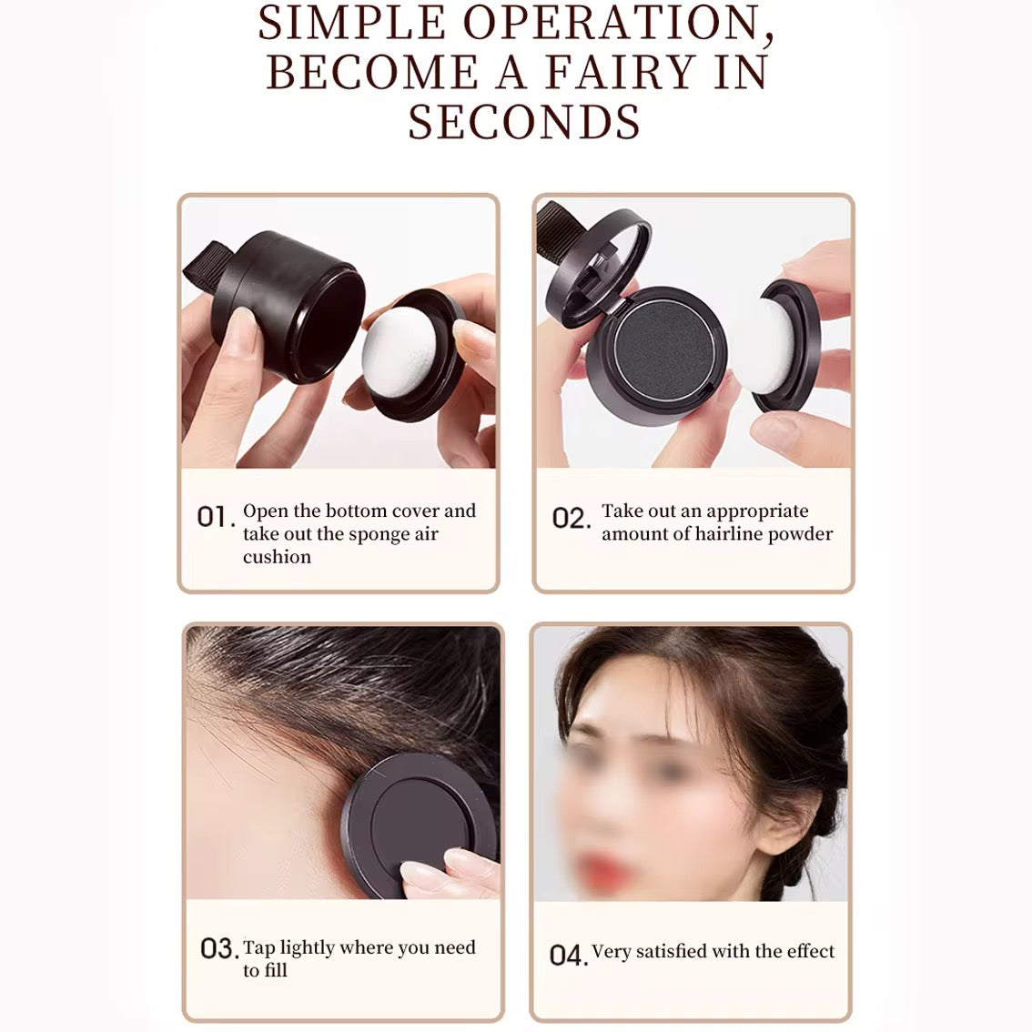 Black Hair Touchup Professional - Hairline