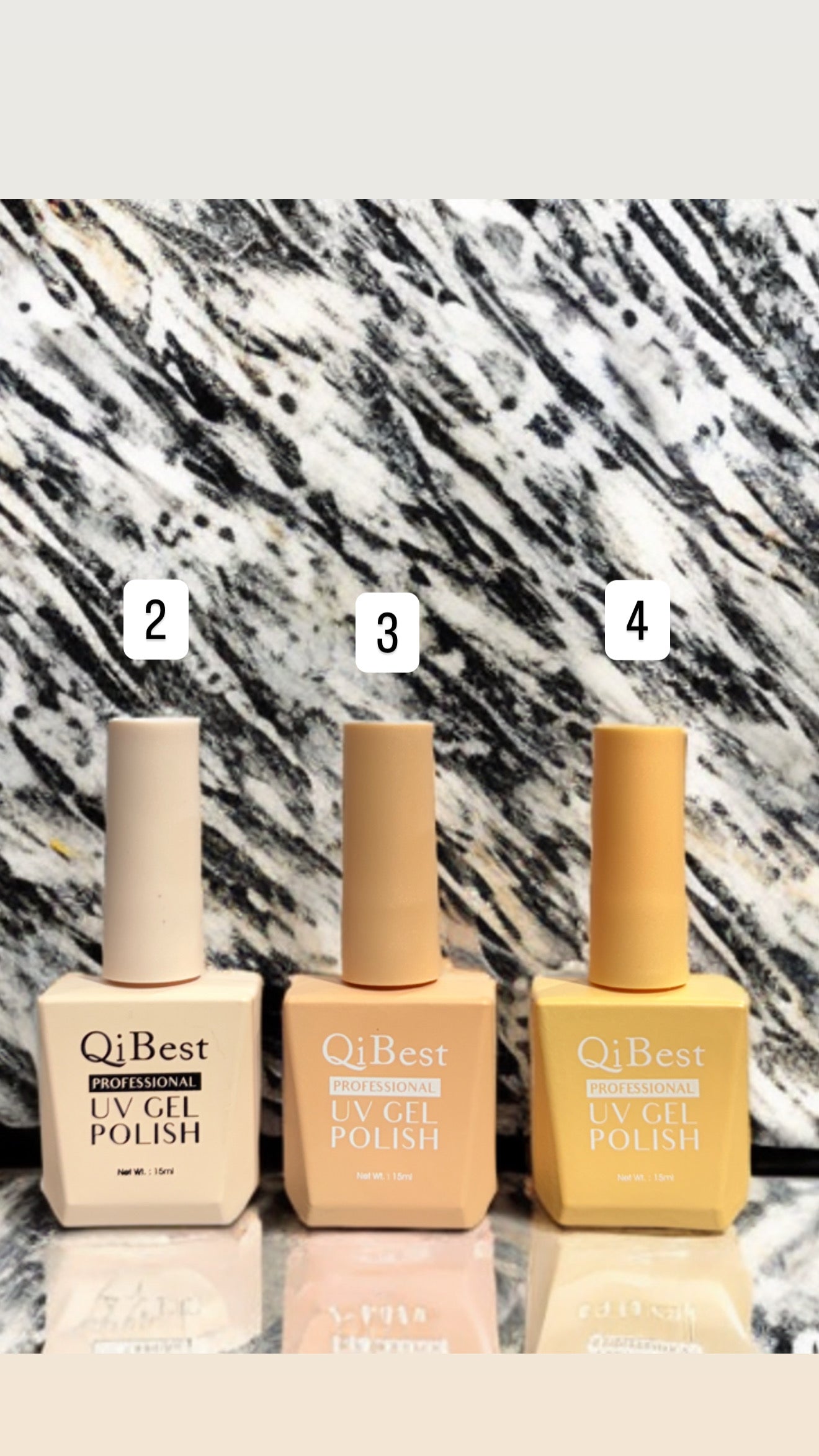Qi Best UV Gel Nail Paint (Color Coat) 15ml