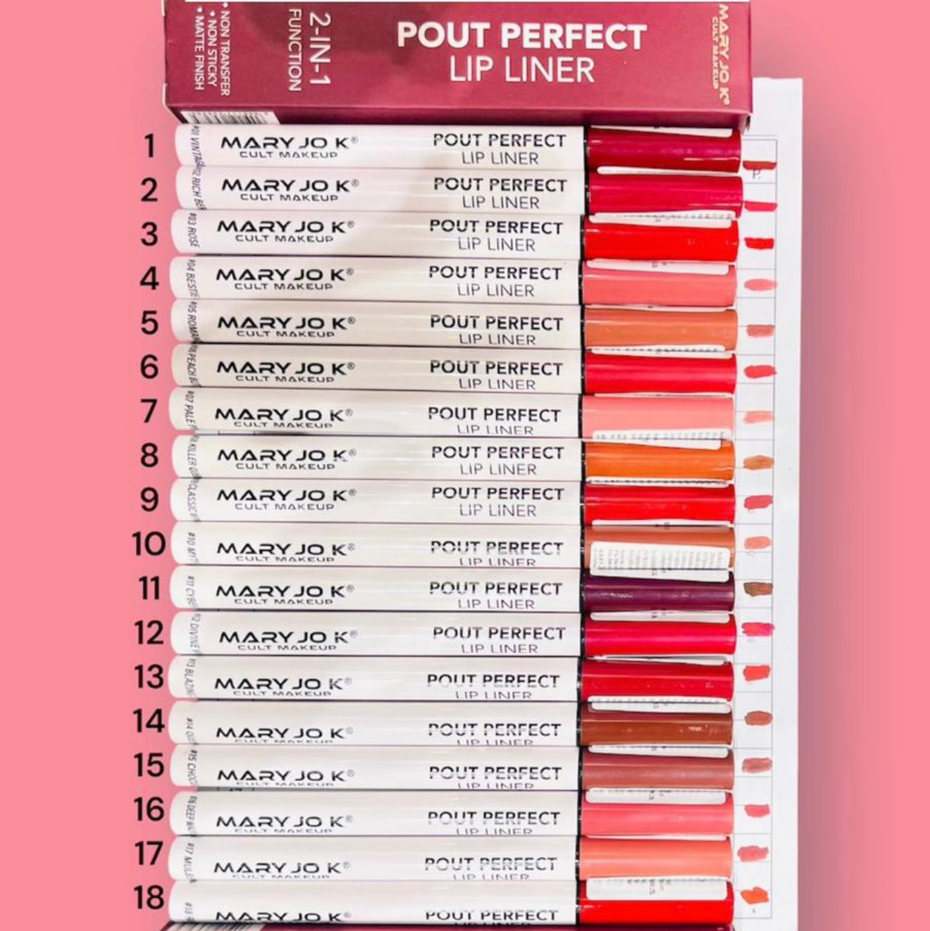 Non Transfer Lip Liners