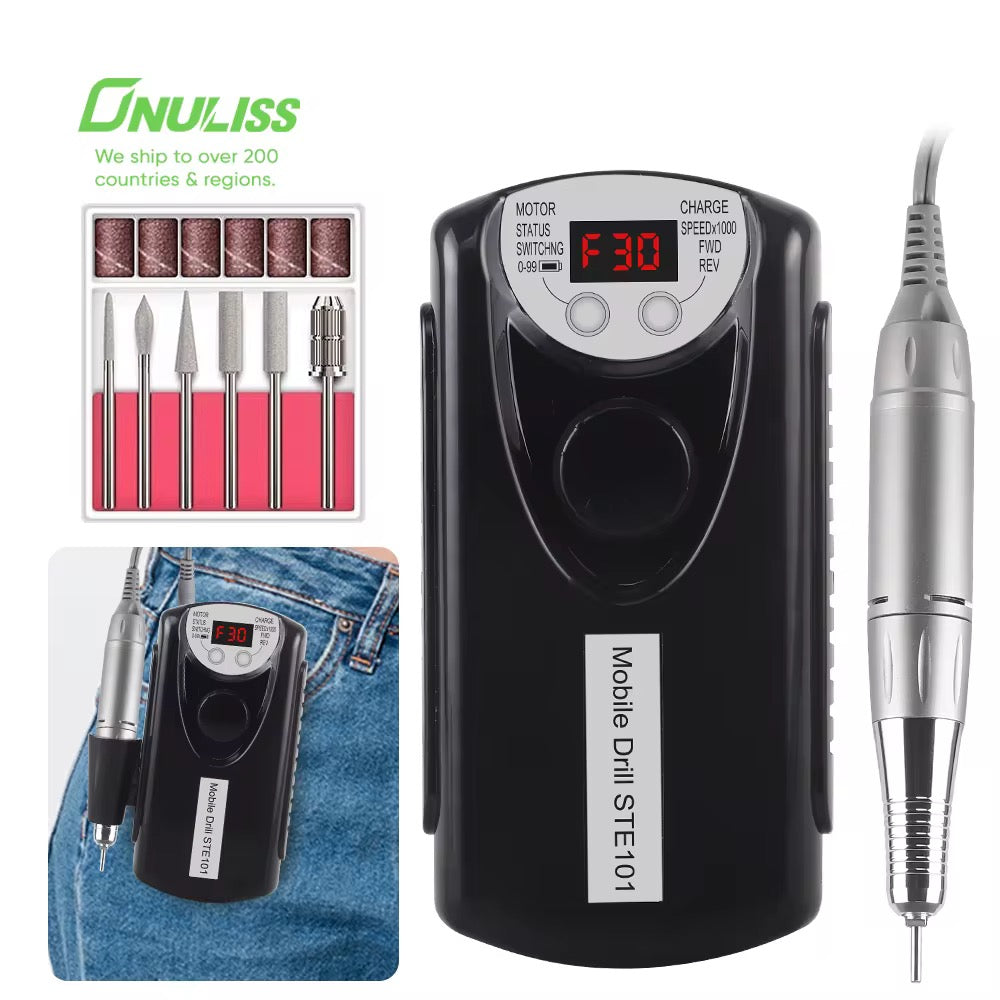 Nail Drill Machine | 30000 RPM SPEED | 2000 MAH Battery | Only White Color