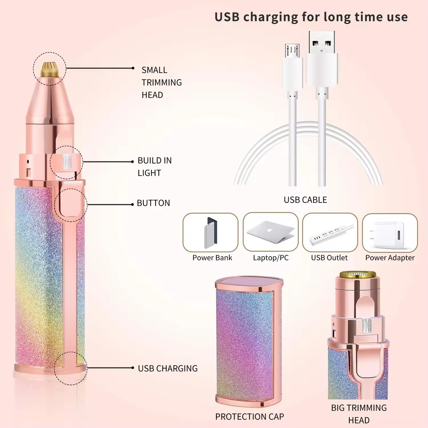 Wireless Eyebrow Trimmer