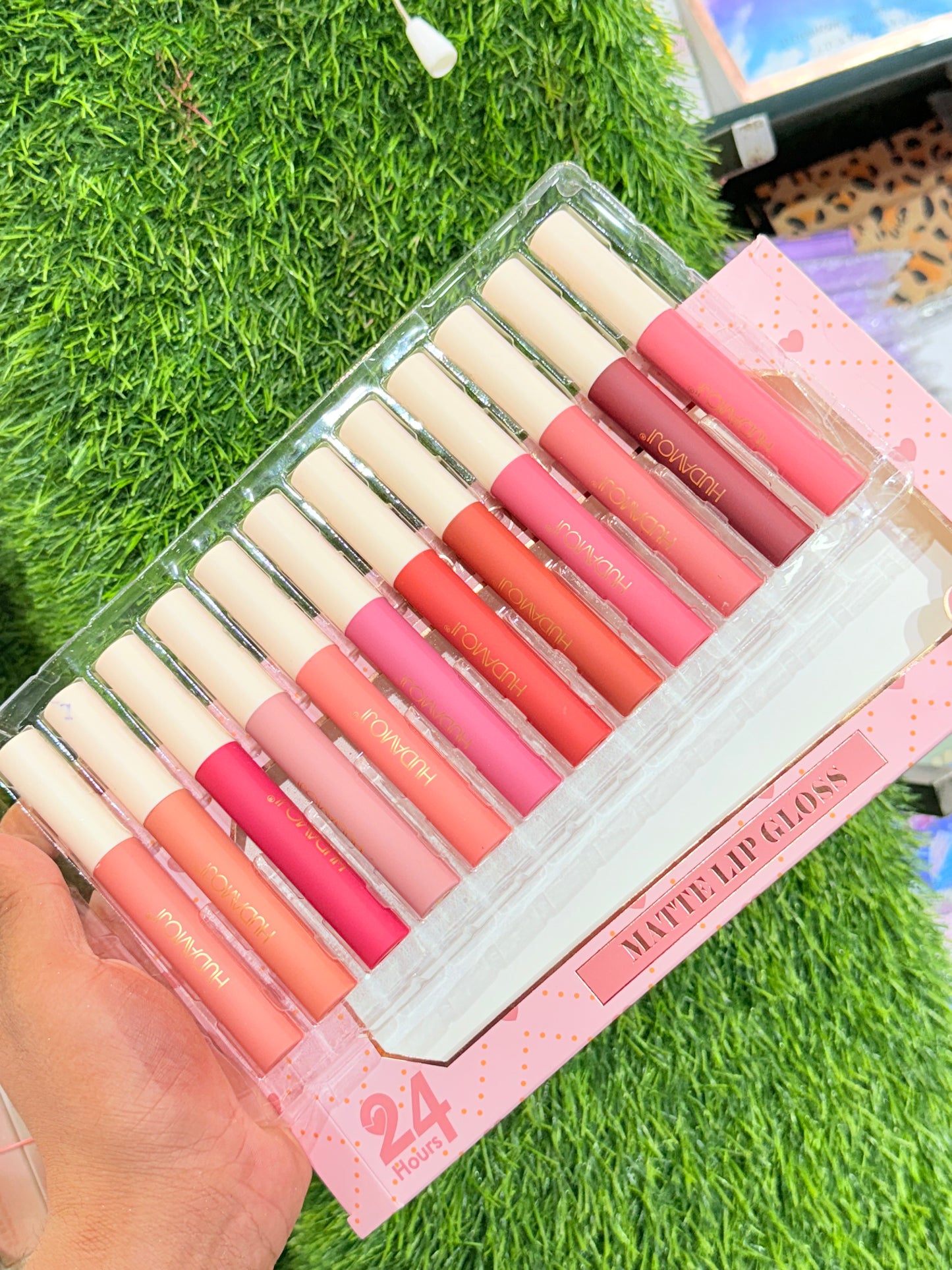 Hudamoji Pro Velvet Matte Lipsticks LipVault 12pcs - STOCK CLEARANCE