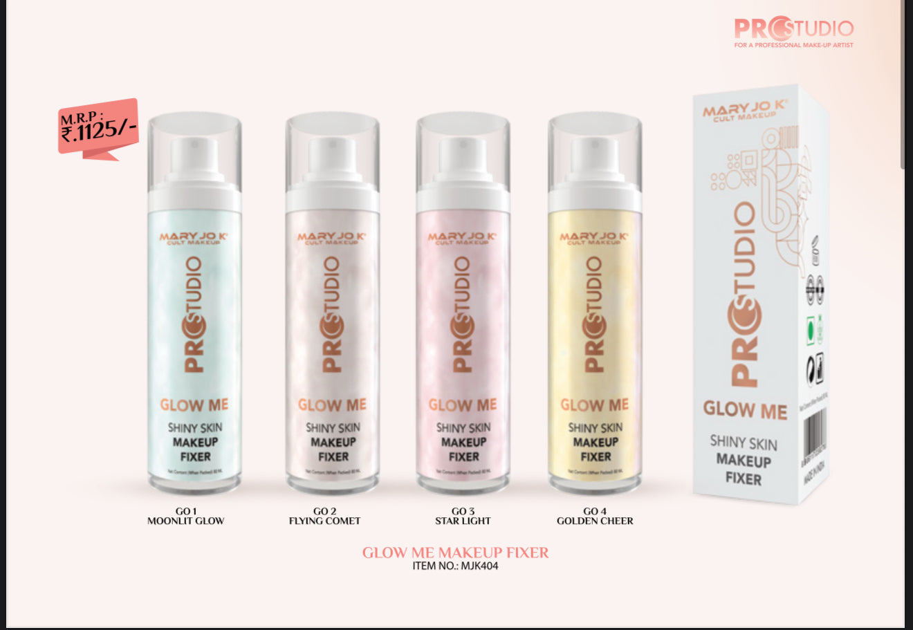 PROSTUDIO Glow Me Shiny Skin Makeup Fixer – 4 Variants (Moonlit Glow, Flying Comet, Star Light, Golden Cheer)