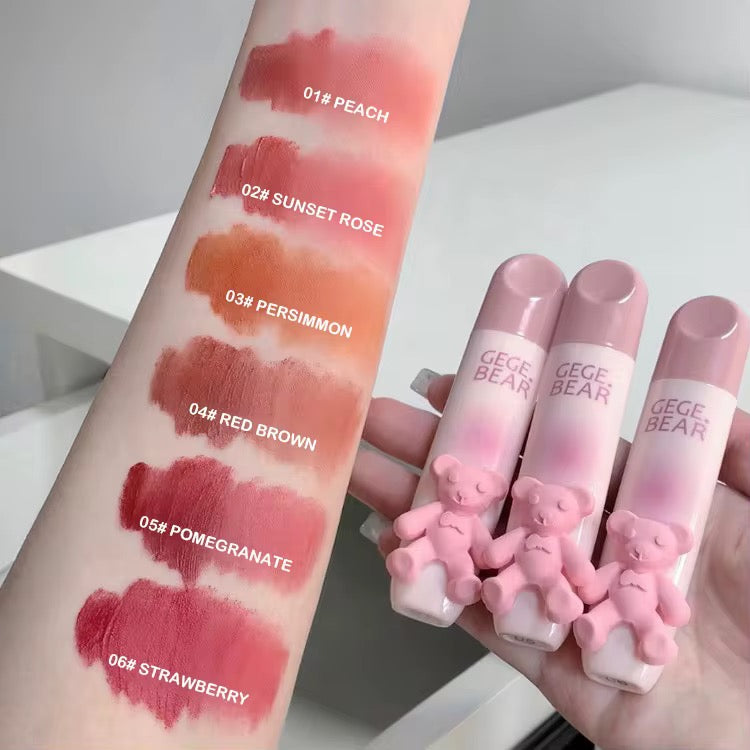 GegeBear Kawaii Teddy LipGlaze | Velvet Mud Matte