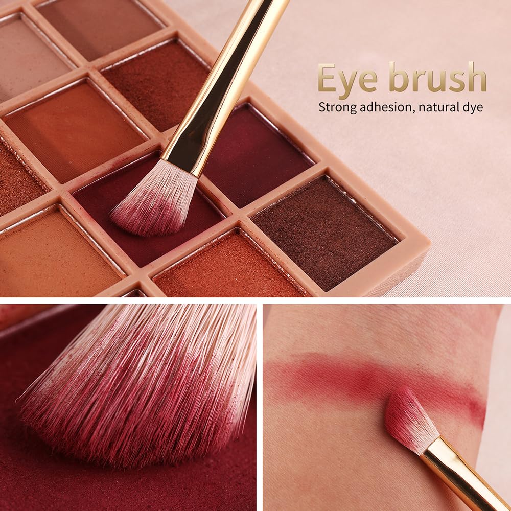 BEILI Makeup Brushes 30Pcs Professional Makeup Brush Set Premium Pink Vegan Synthetic Kabuki Foundation Blending Brush Face Powder Blush Concealers Eye Shadows Make Up Brush Set (White/Rose Gold)