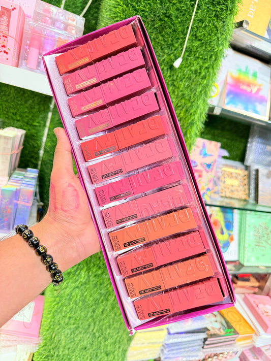 BEAUTY LIPPERS SET 12pcs