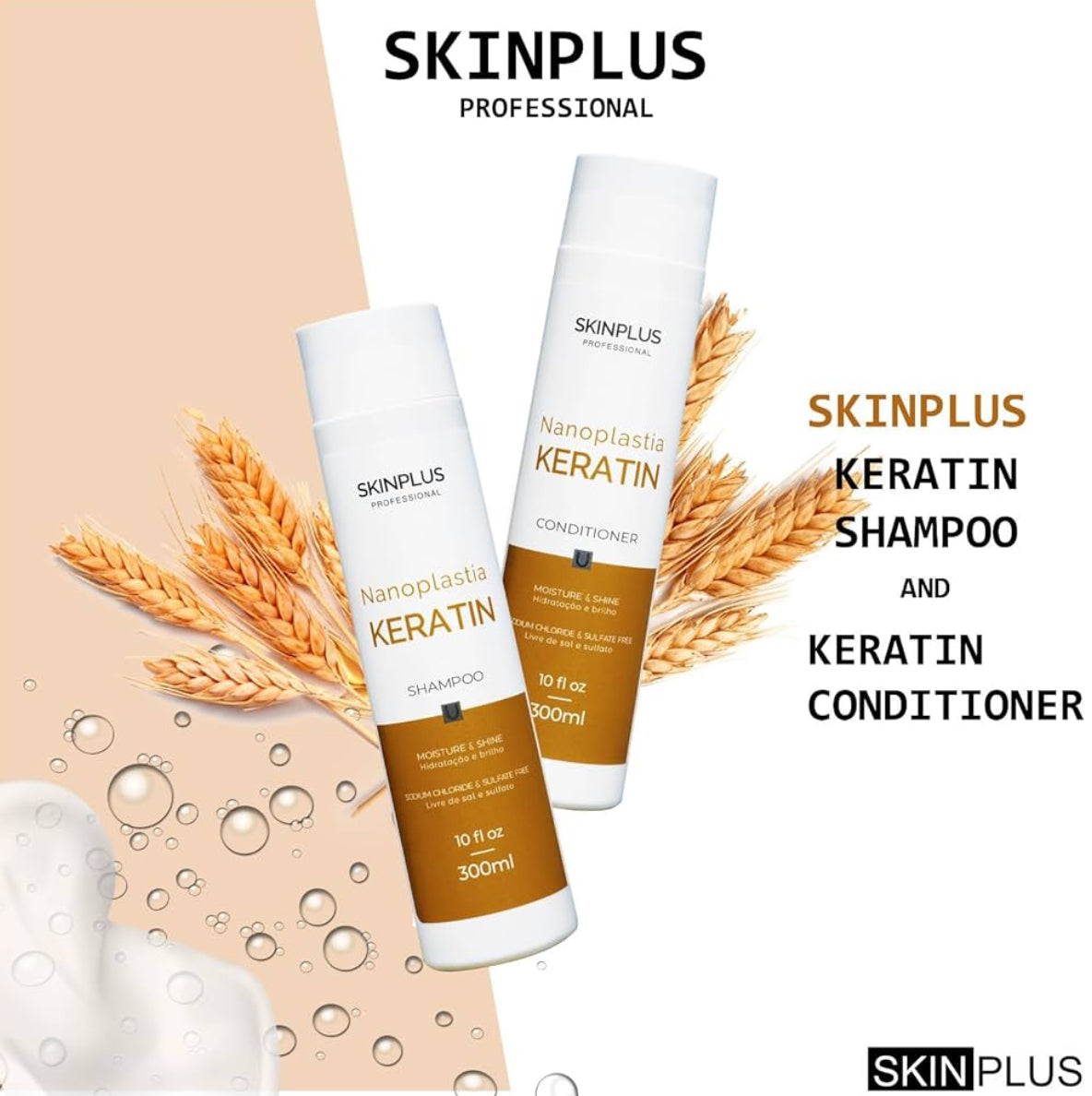 SkinPlus Nanoplastia Keratin Shampoo – 300ml