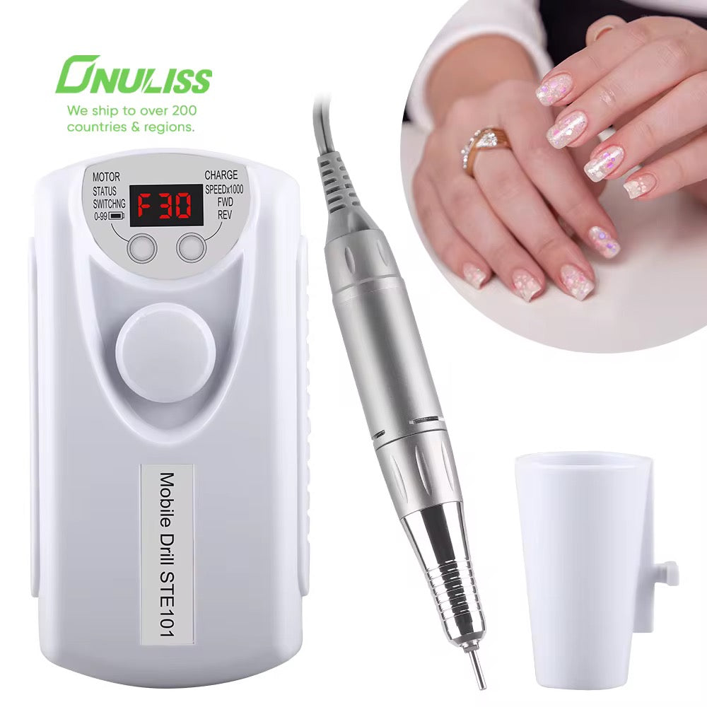 Nail Drill Machine | 30000 RPM SPEED | 2000 MAH Battery | Only White Color