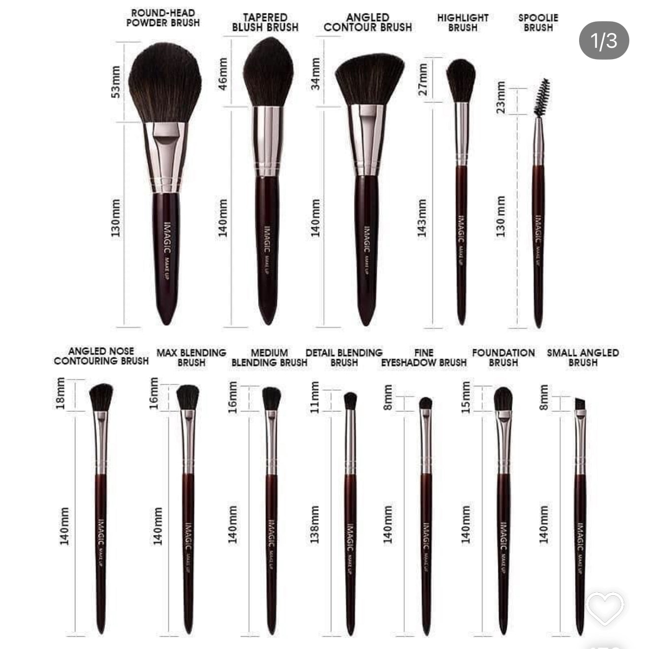 Imagic 12pcs Professional Brushes