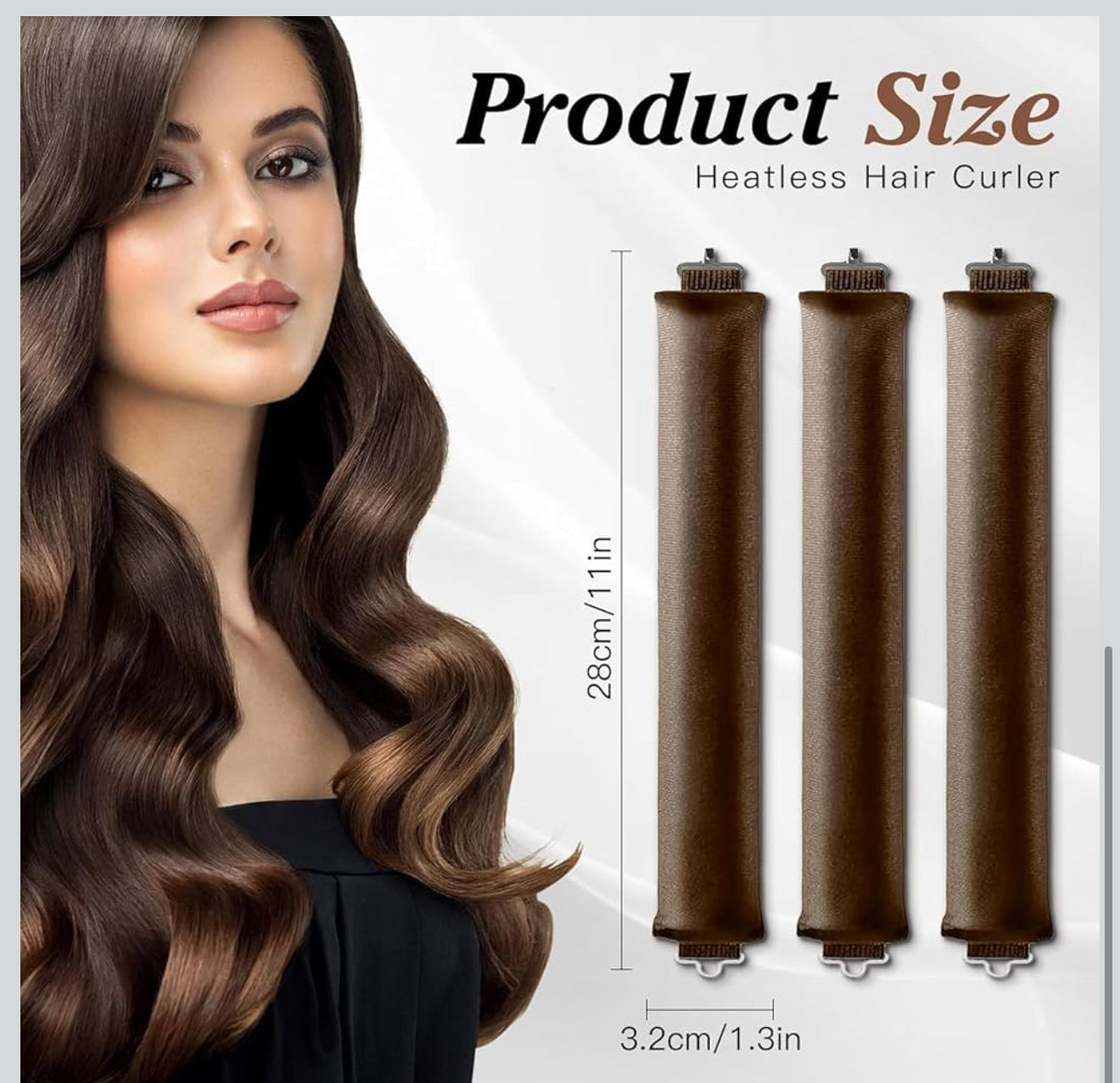 Heatless Hair Curler - Overnight 3pcs - Random Color