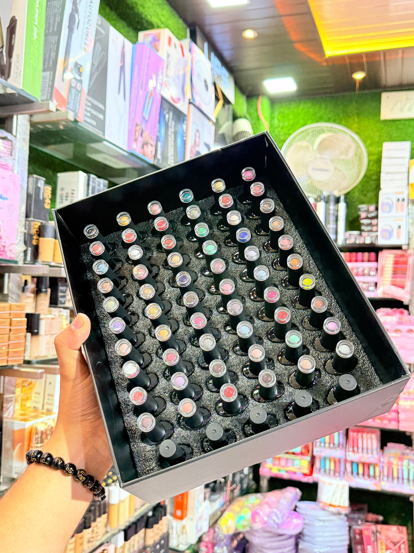 QIBEST 60PCS Gel Nail Polish Set with Base Glossy Matte and Glitter Top Coat Gel Polish - FREE UV LAMP