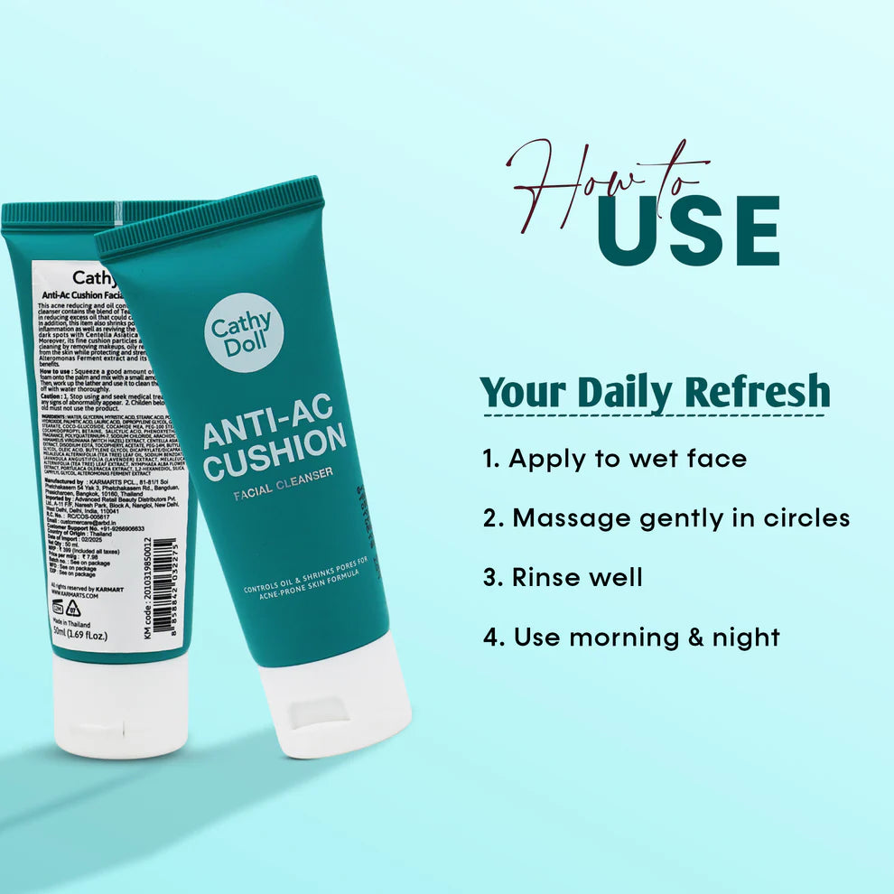 Cathy Doll Anti-Acne Cushion Facial Foam Cleanser