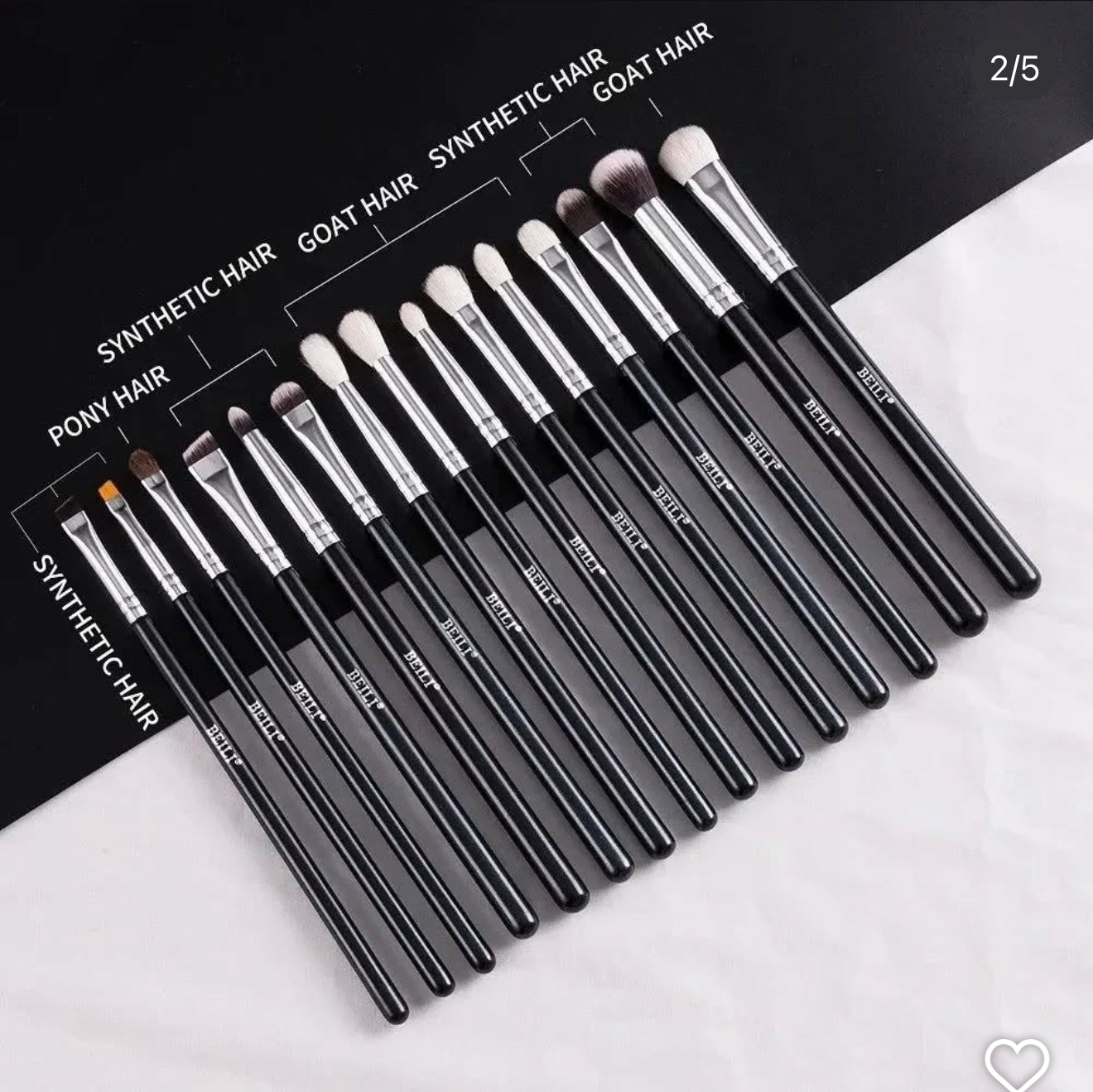 BEILI 15PCS - EYE BRUSHES