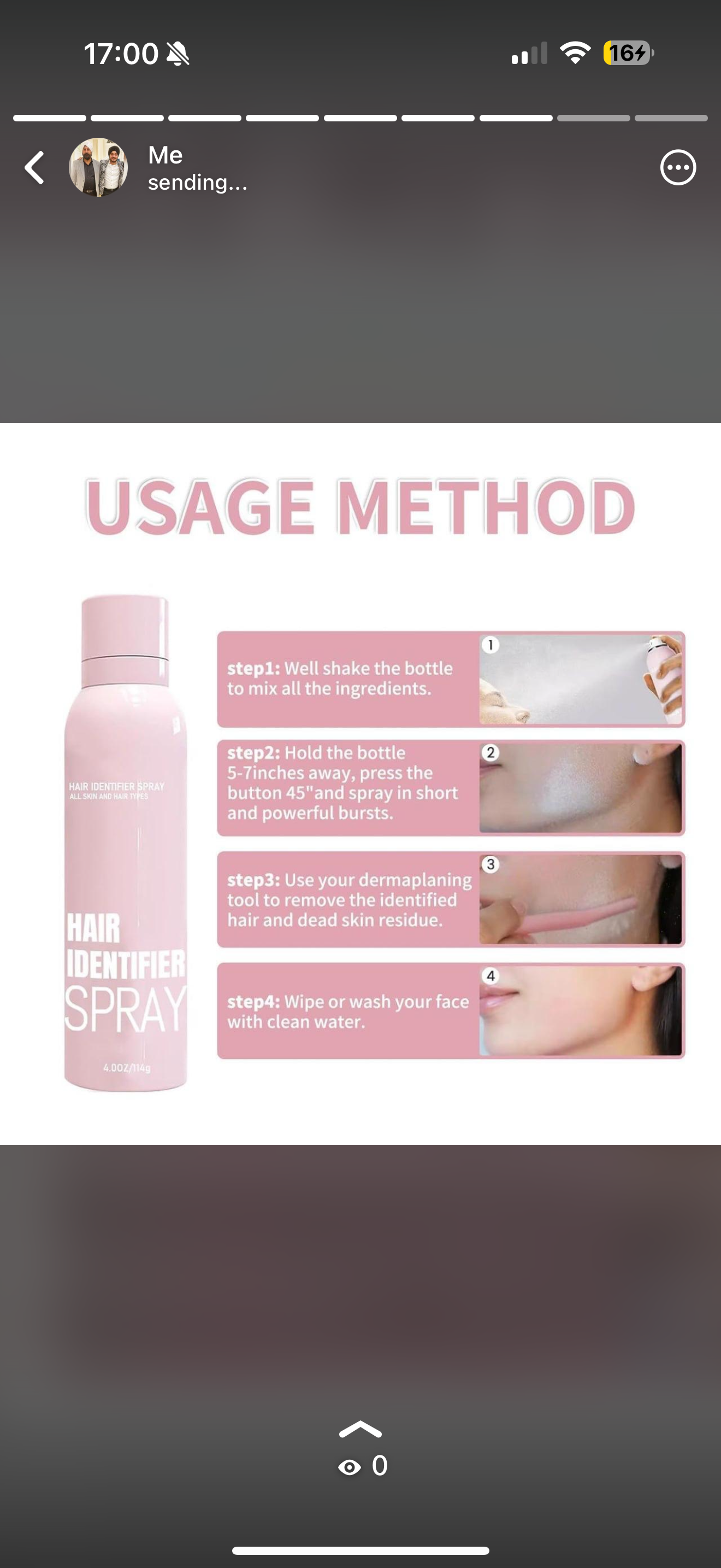 Hair Identifier Spray + Precision Face Razors Set