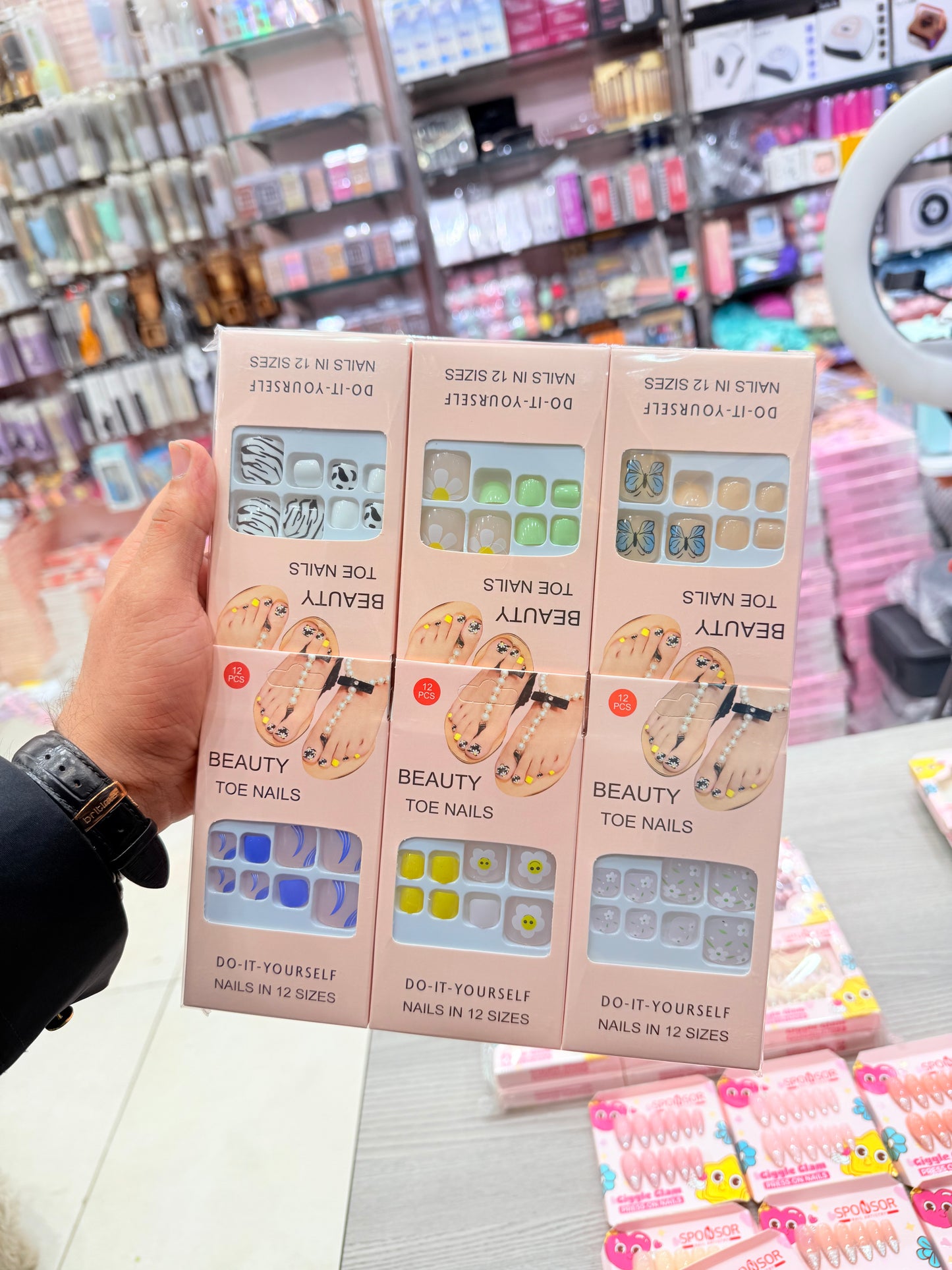 Nails for Toes Wholesale Pack 12pcs