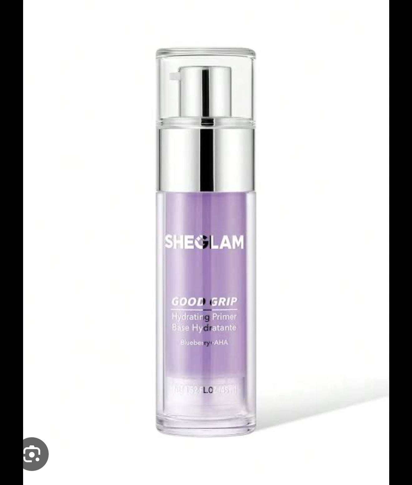 SHEGLAM Good Grip Hydrating Primer Oil Control Moisturizing Primer Gel Smooth Fine Lines Oil And Silicone-Free Face -Blueberry + Aha-Purple