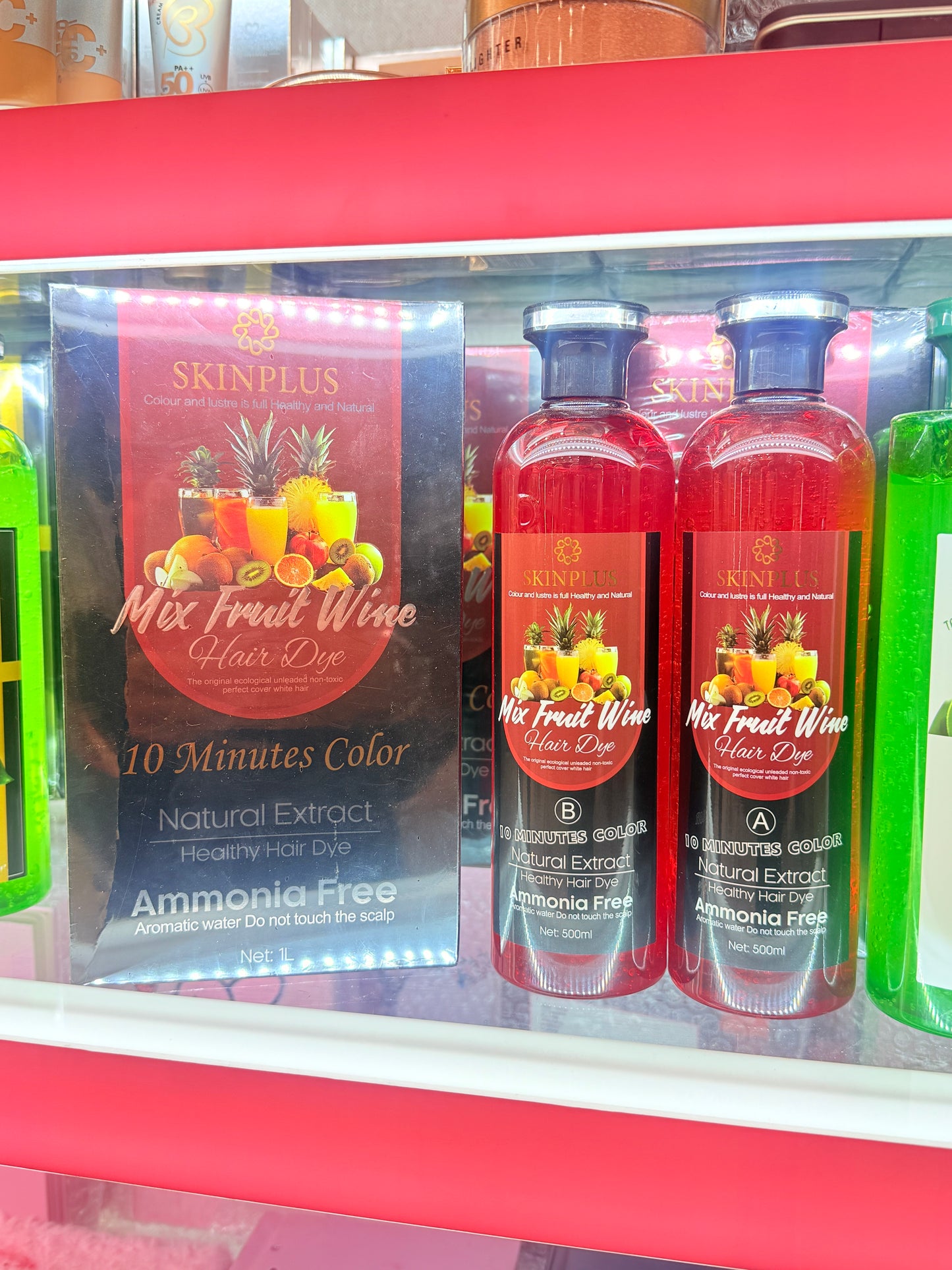 SKINPLUS Mix Fruit Wine Fruit Vinegar - Doesn’t Die Your Scalp - Natural Black