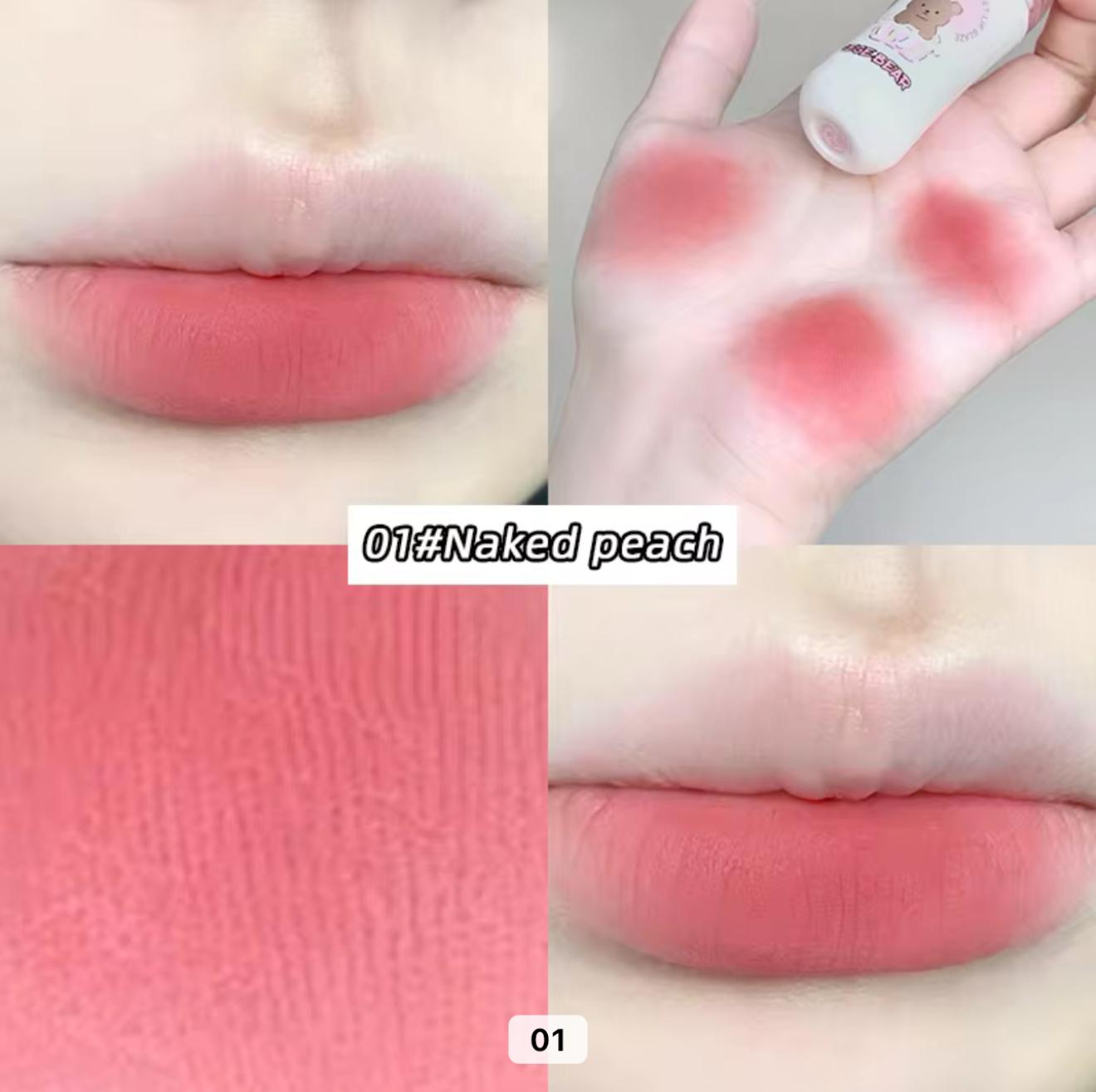 ege Bear Milk Bottle Lip Gloss 🍼✨ | Matte Velvet Finish 💄 | Moisturizing & Waterproof 💧 | Non-Sticky & Long-Lasting ⏳