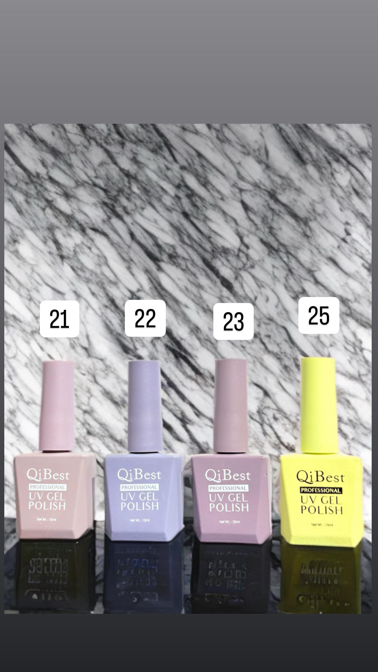 Qi Best UV Gel Nail Paint (Color Coat) 15ml