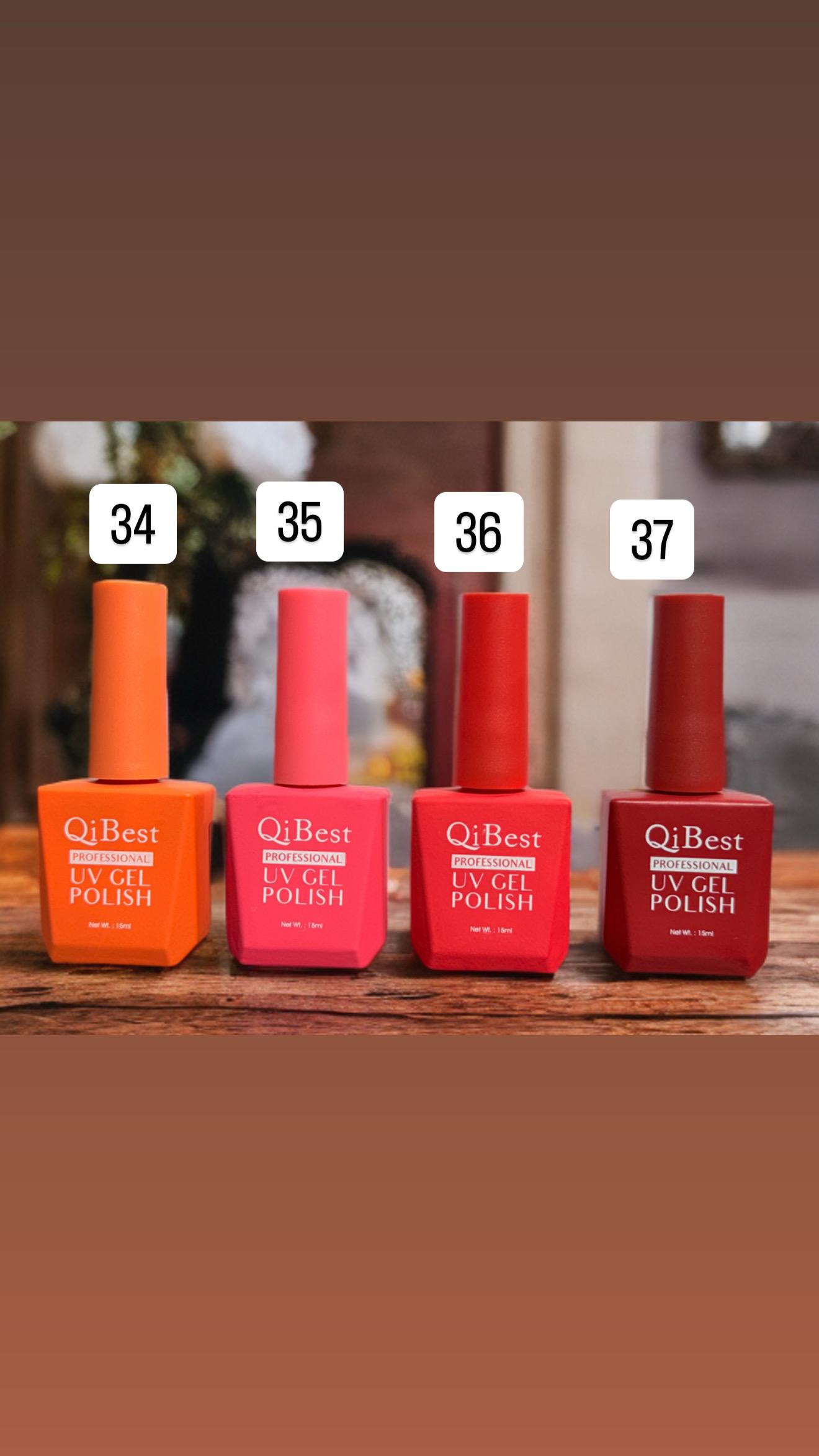 Qi Best UV Gel Nail Paint (Color Coat) 15ml