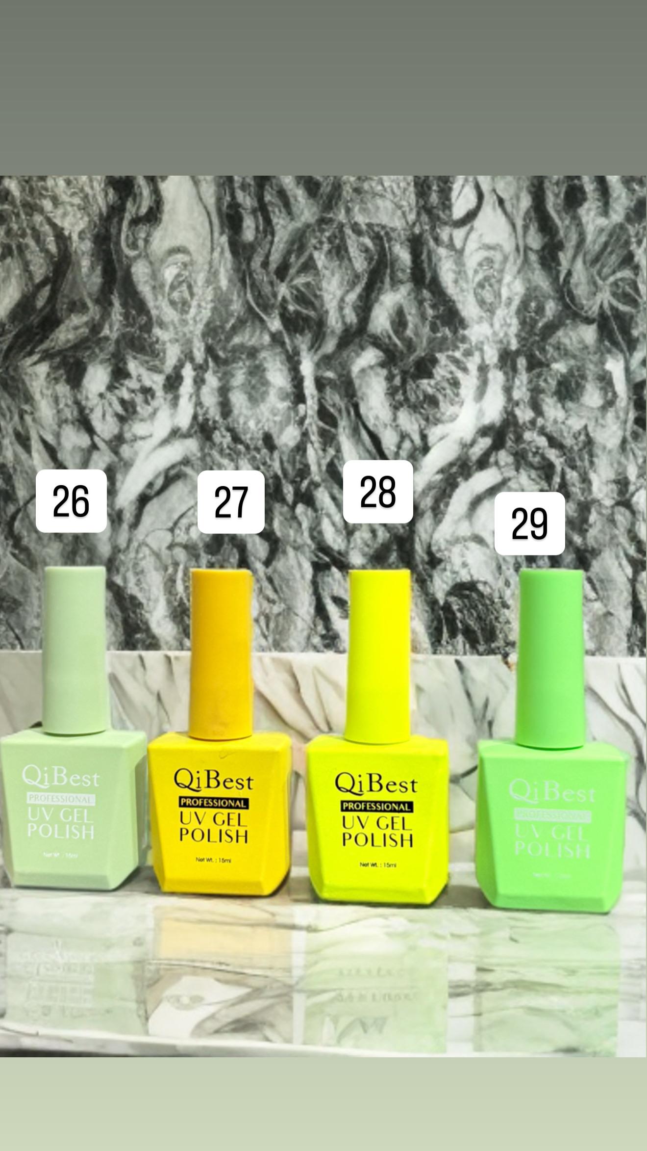 Qi Best UV Gel Nail Paint (Color Coat) 15ml