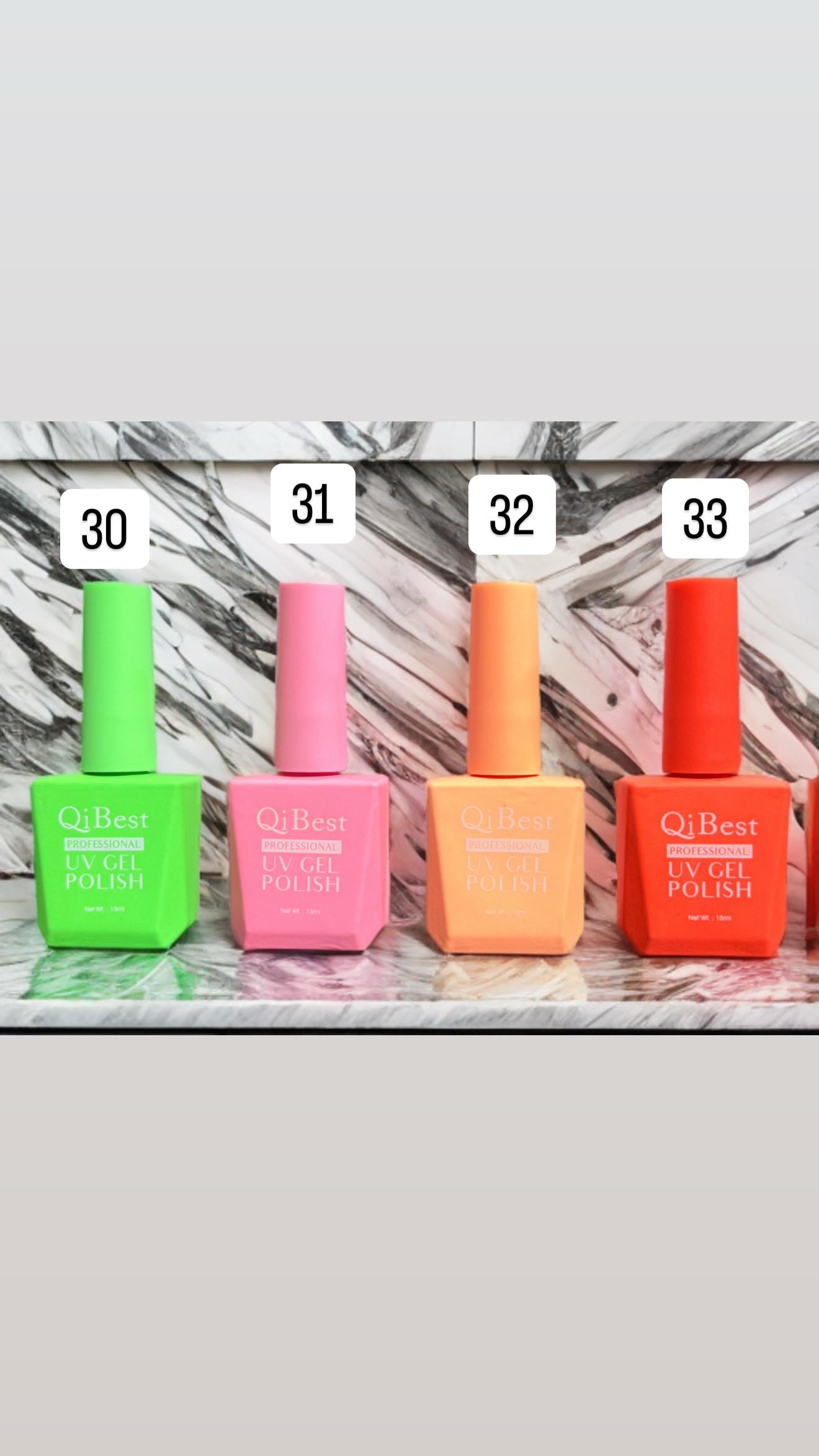 Qi Best UV Gel Nail Paint (Color Coat) 15ml