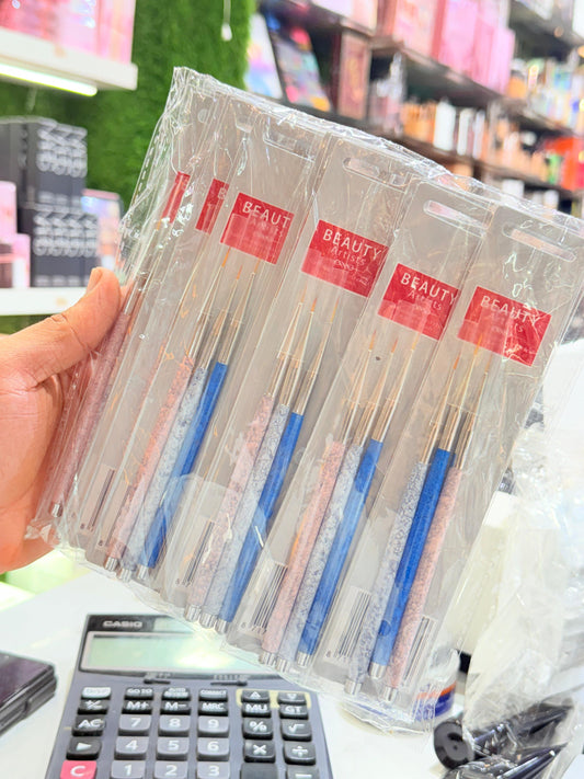 3pcs Nail Art Liner Brush Set – Precision Detailing Tools