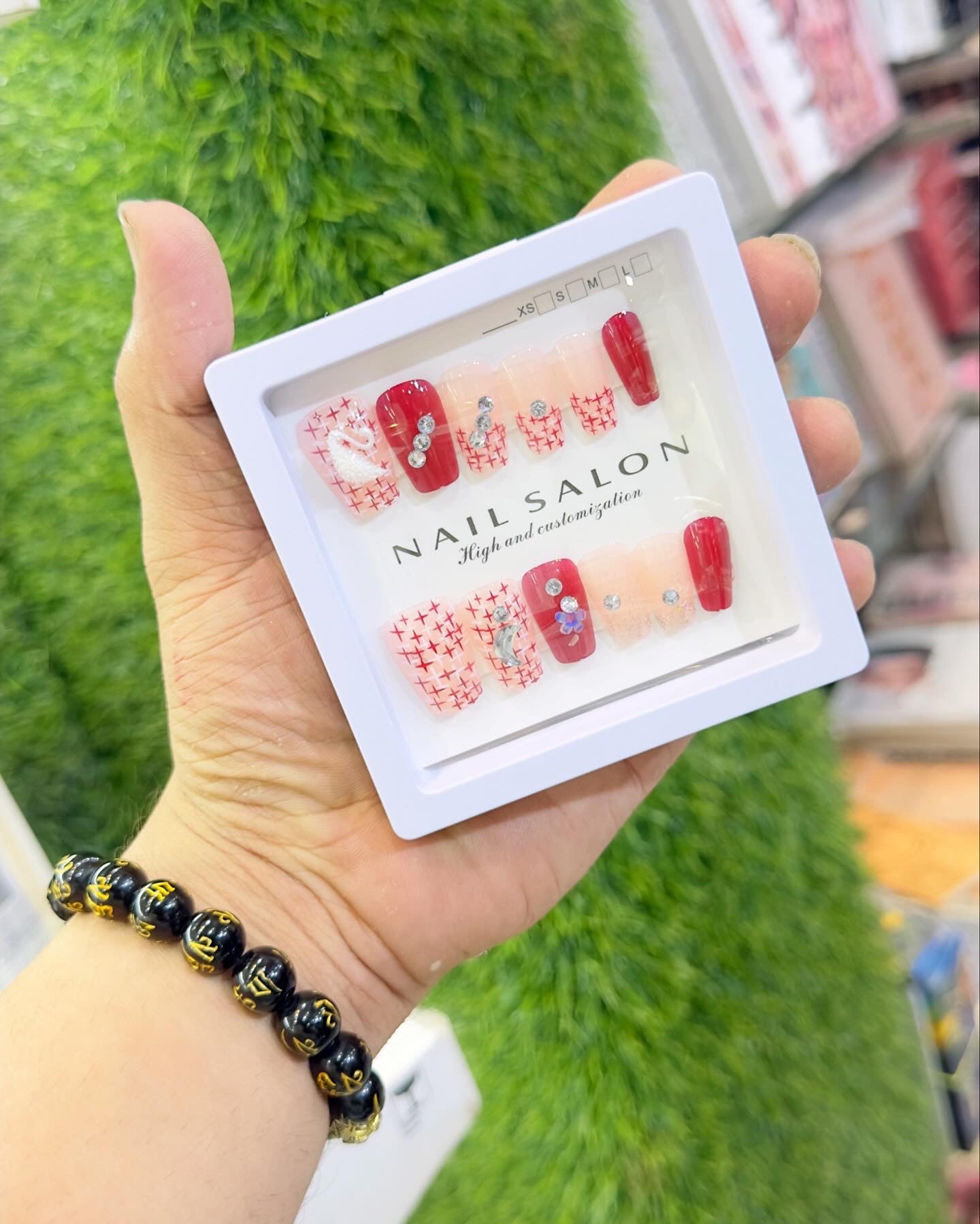 STONE FAKE NAIL (SET OF 12)