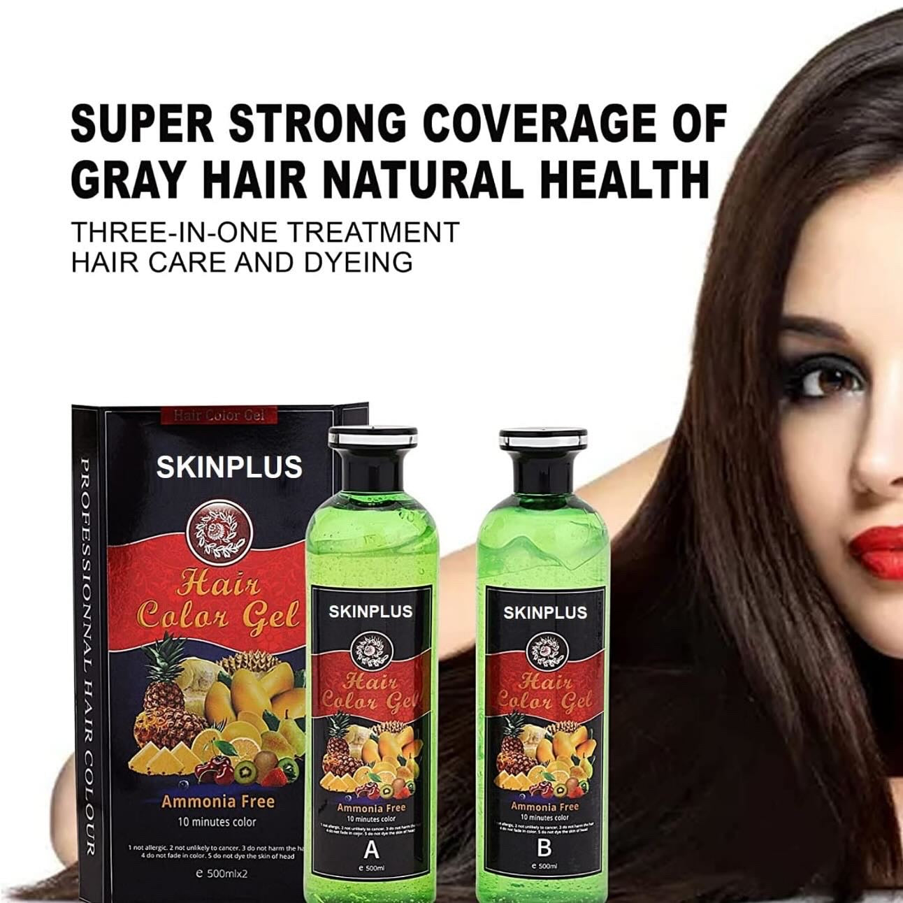 NEW SKINPLUS GEL HAIR COLOR - Fruit Vinegar HAIR AND BEARD COLOR - DO NOT TOUCHES THE SCALP