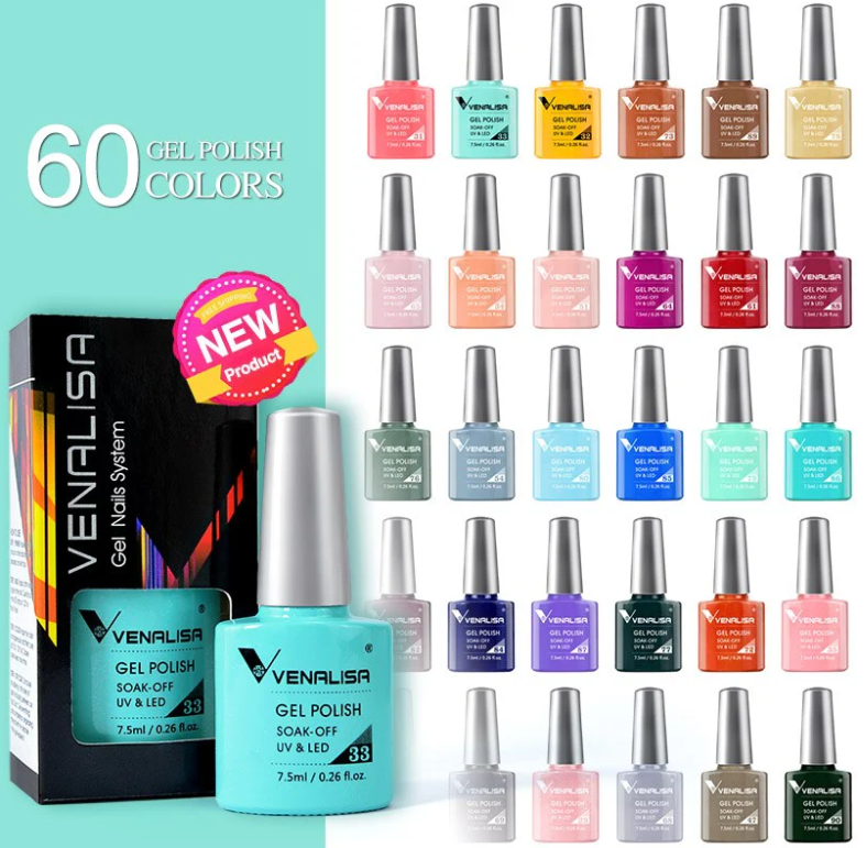VIP2 Gel Polish Kit 65PCS HEMA Free