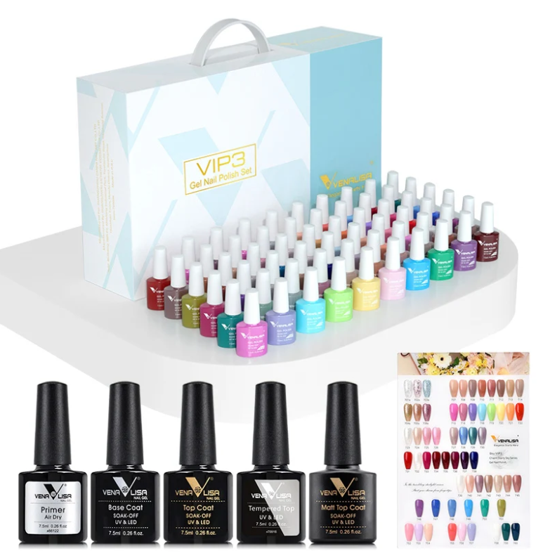 VIP3 Gel Polish Kit 65PCS HEMA Free