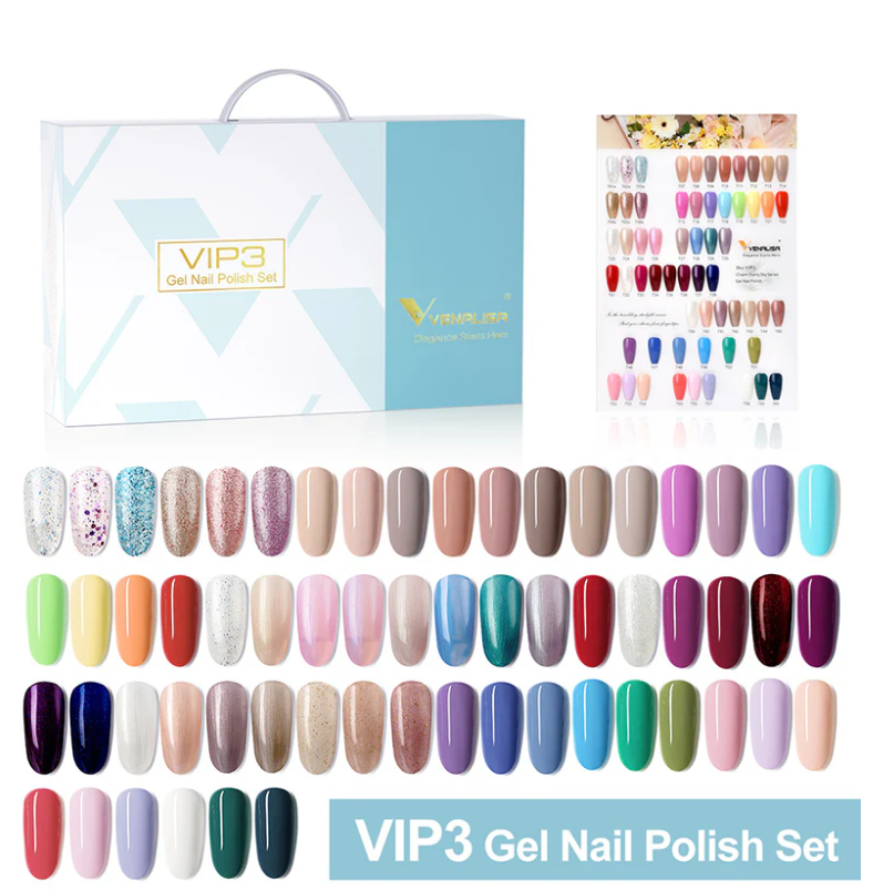 VIP3 Gel Polish Kit 65PCS HEMA Free