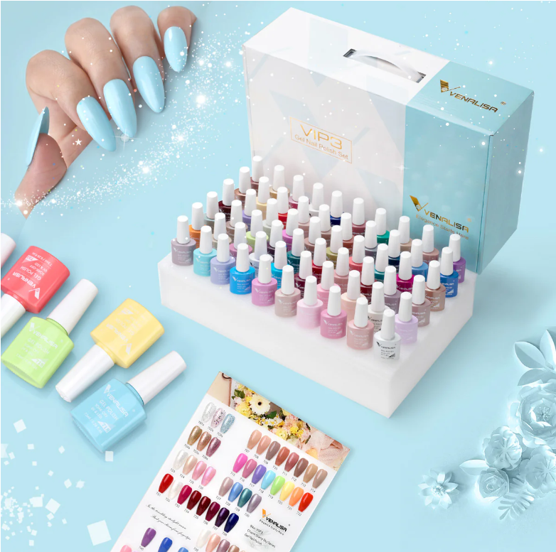 VIP3 Gel Polish Kit 65PCS HEMA Free