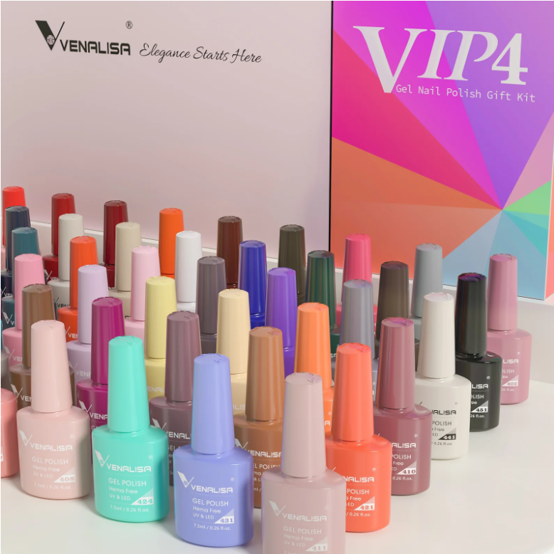 VIP4 Gel Polish Kit 65PCS HEMA Free