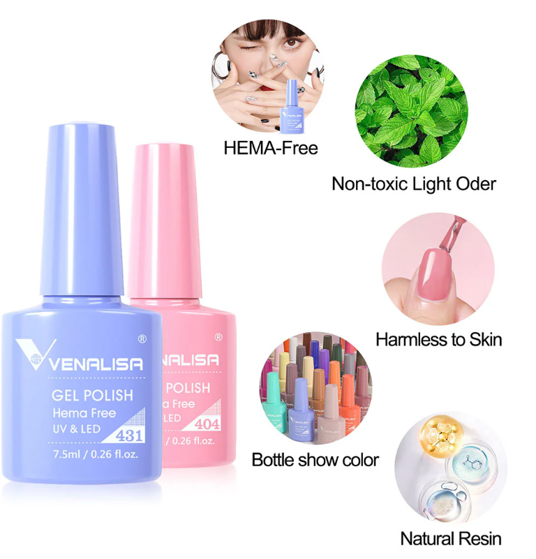 VIP4 Gel Polish Kit 65PCS HEMA Free