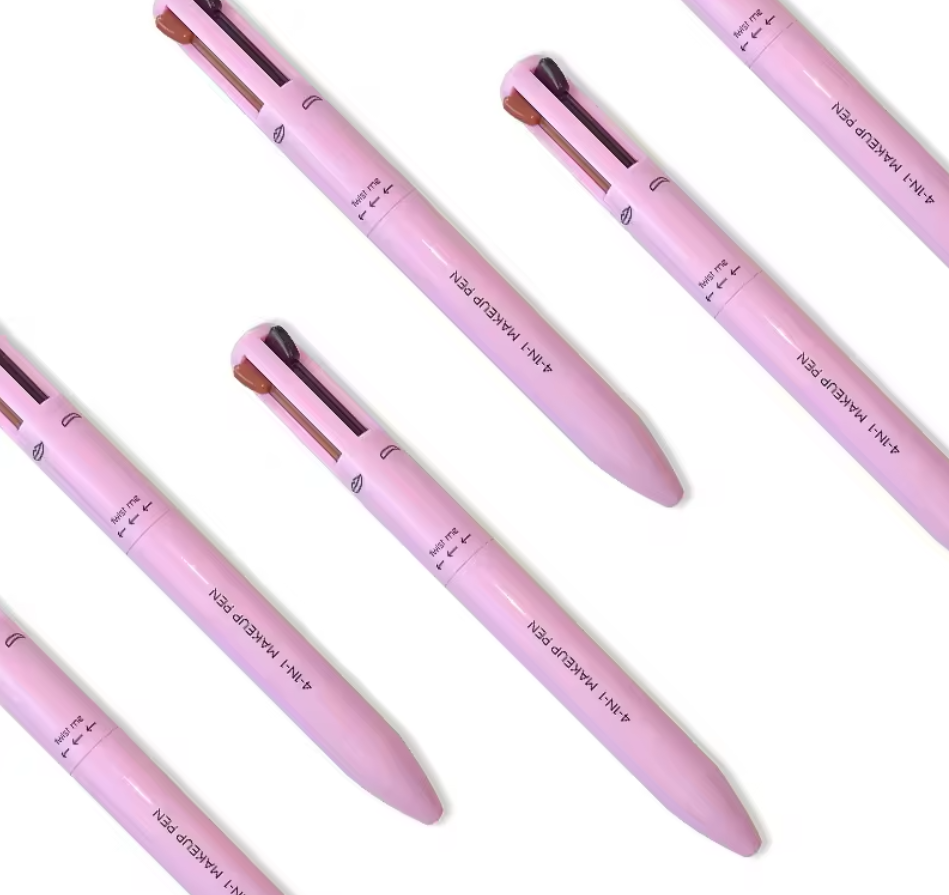 4 IN 1 Makeup Pen Eyeliner for Highlighter, Lip Liner & Eyebrow (100% Working And Authentic)