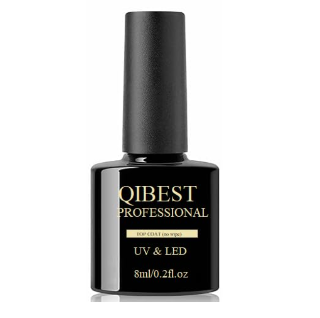 QIBEST 60PCS Gel Nail Polish Set with Base Glossy Matte and Glitter Top Coat Gel Polish - FREE UV LAMP
