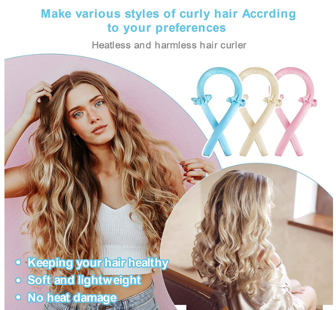 Overnight Heatless Hair Curler - RANDOM COLOR FROM THE VIDEO