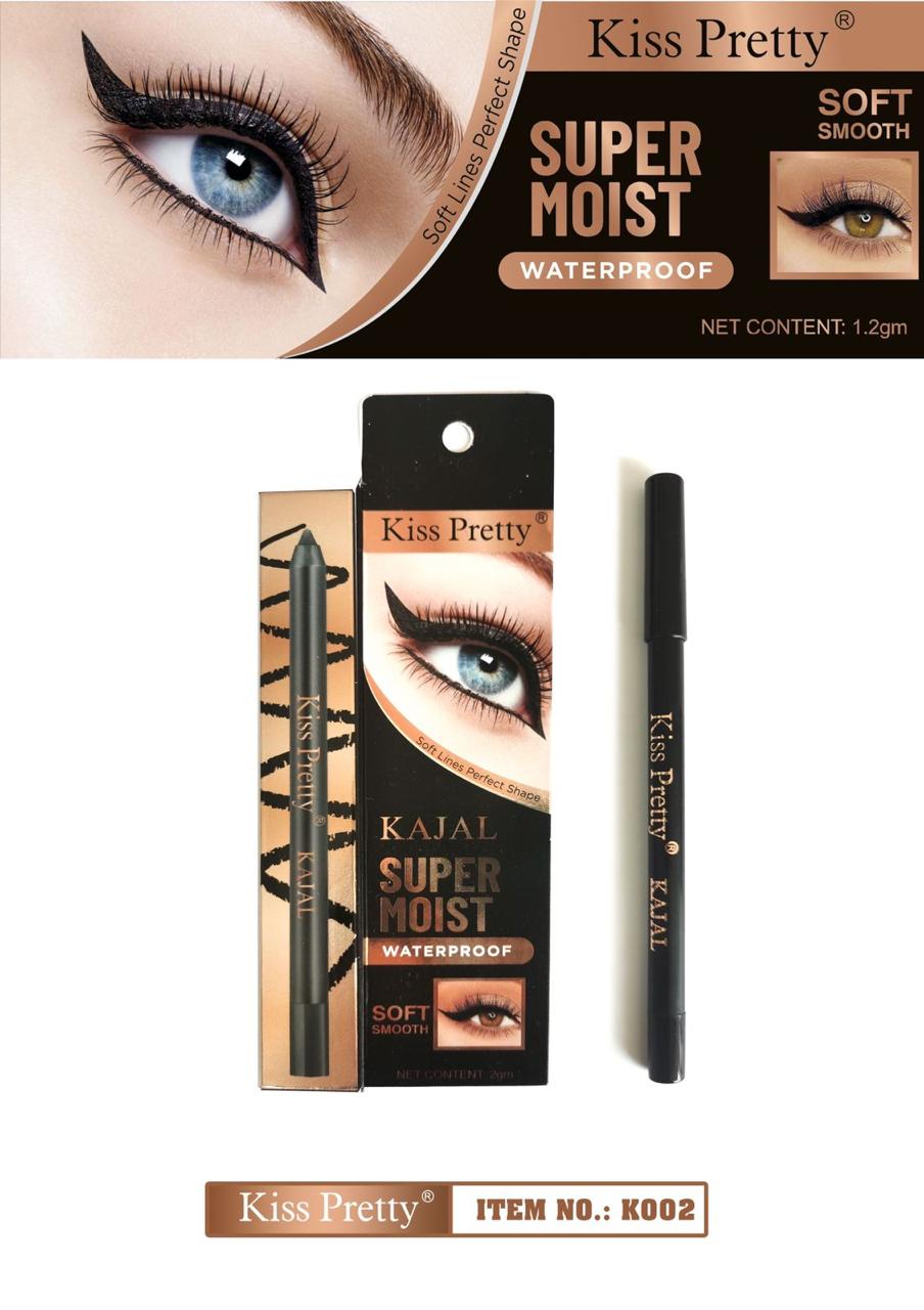KISSPRETTY SMUDGE PROOF KAJAL (BLACK)