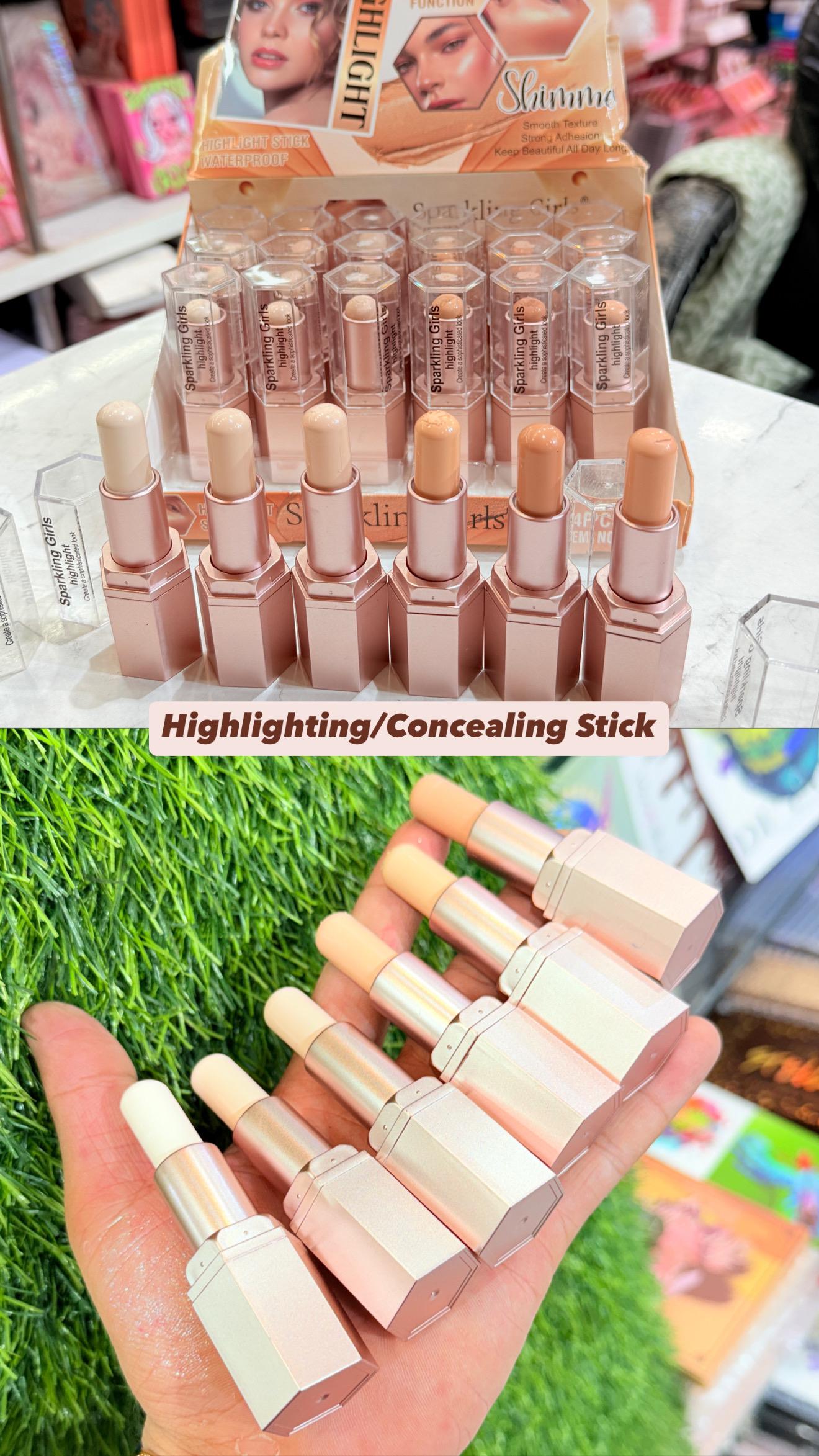 Sparkling Girl Contour & Highlight Stick | 6 Shades | Wholesale Pack 24pcs | 65*24
