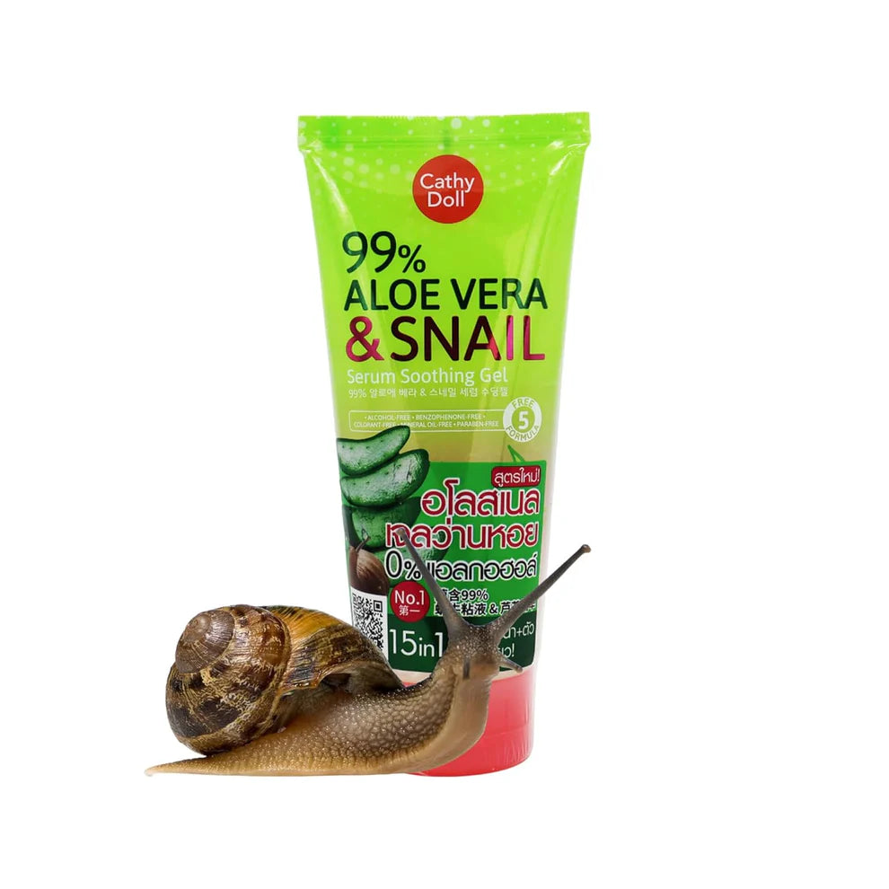 Cathy Doll 99% Aloe Vera & Snail Serum Soothing Gel