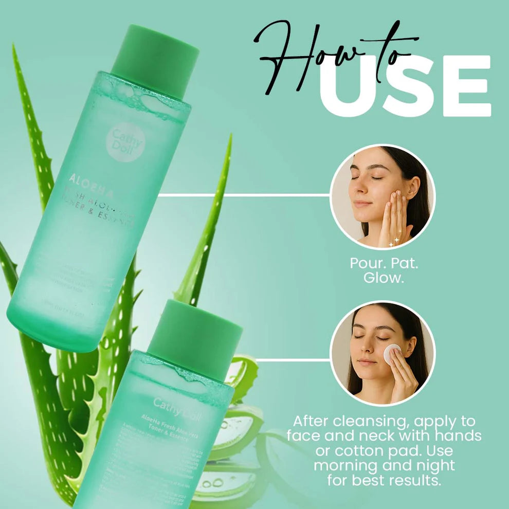 Cathy Doll Fresh Aloe Vera Toner & Essence