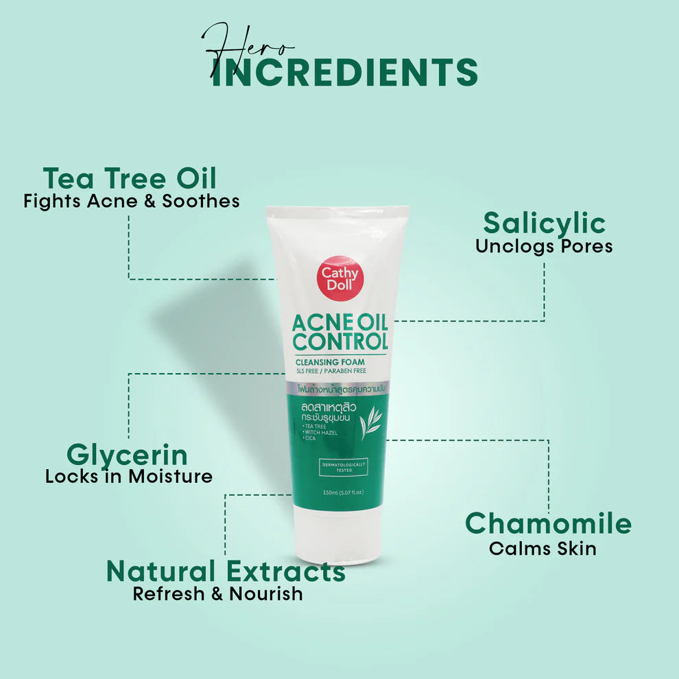 Cathy Doll Acne Oil Control Cleansing Foam