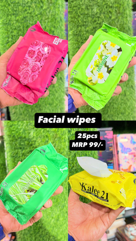 Facial Wipes 25pcs x 4pkts