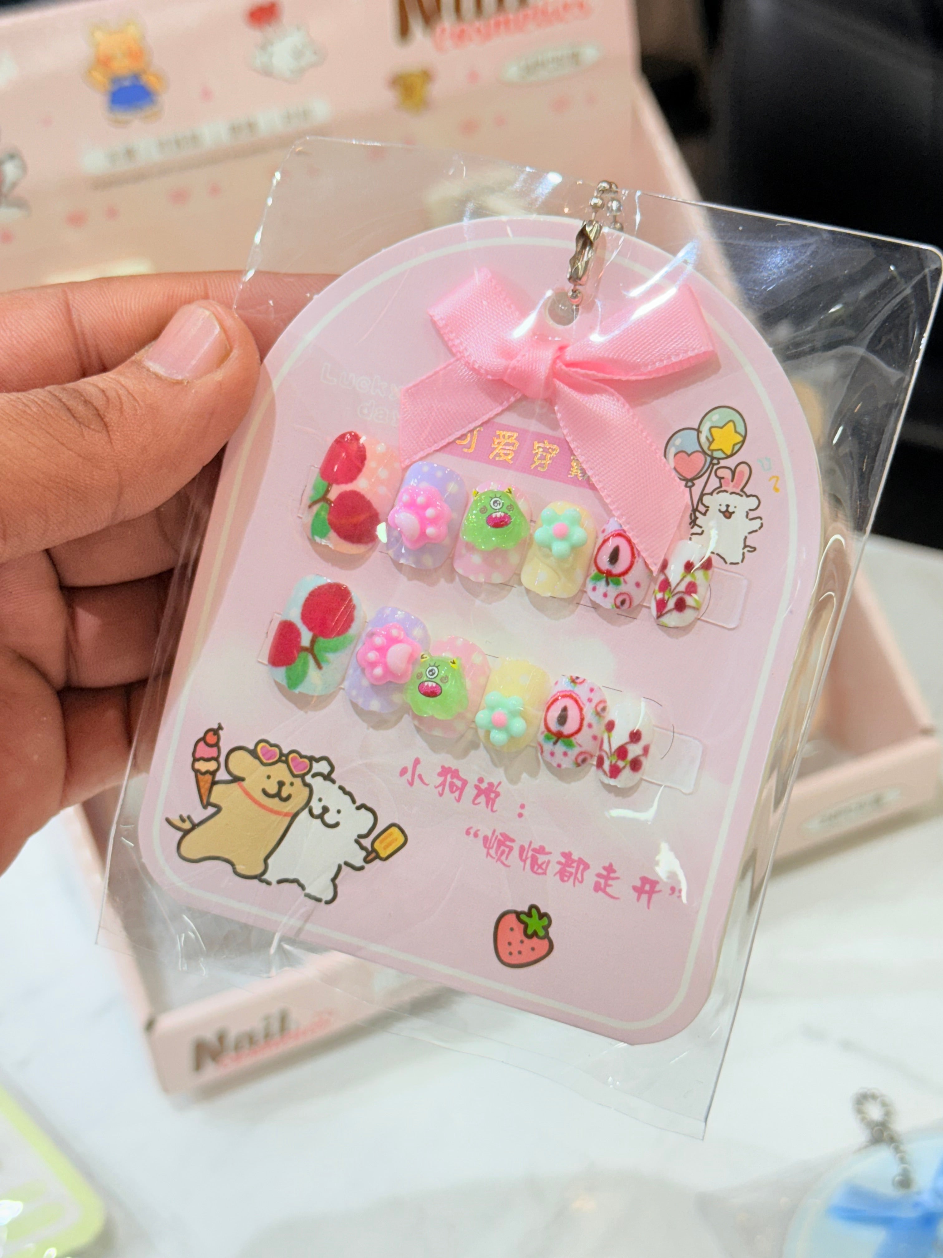 Kids Kawaii Nails | Wholesale Pack 24pcs | Viral Product