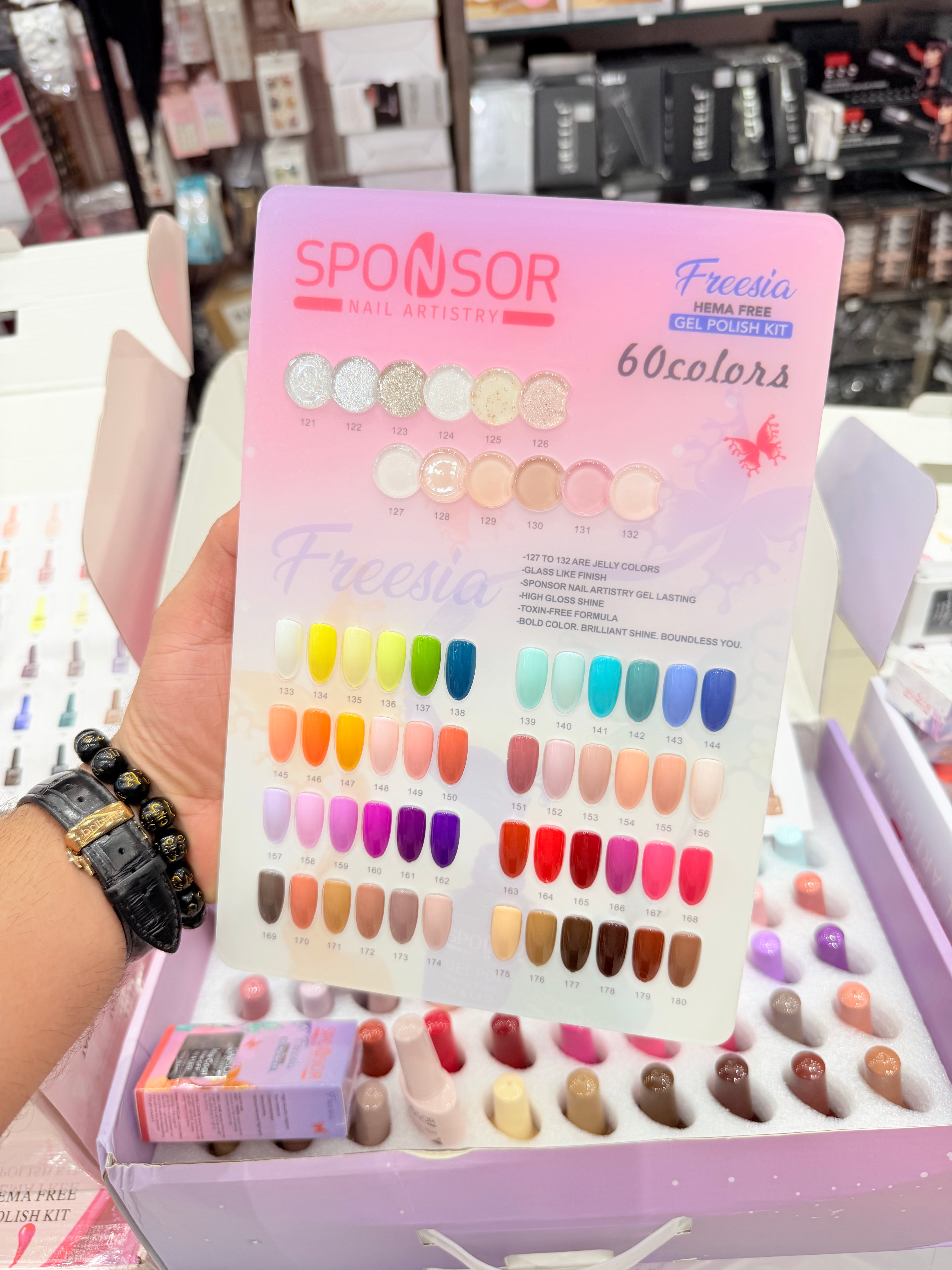 🎨 Sponsor Freesia HEMA FREE Gel Polish Kit – 60 Shades | Base Coat, Top Coat, Matte Coat, Primer & Blossom Gel Included 💅✨